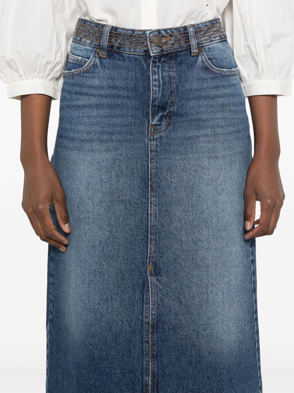 BA&SH Denim Skirt - Mini Style for Women