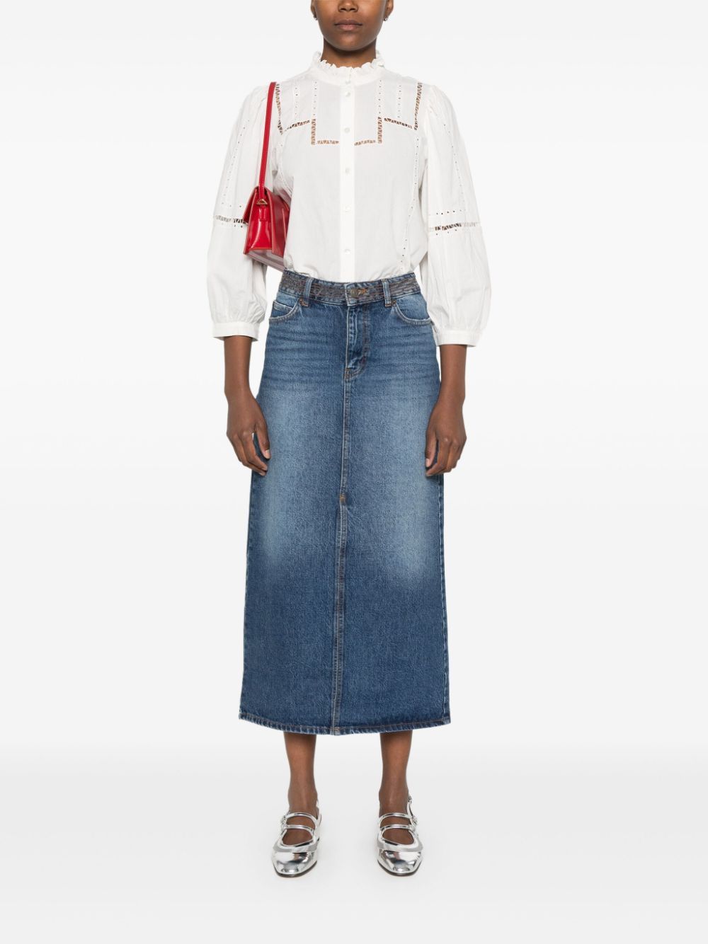 BA&SH Denim Skirt - Mini Style for Women