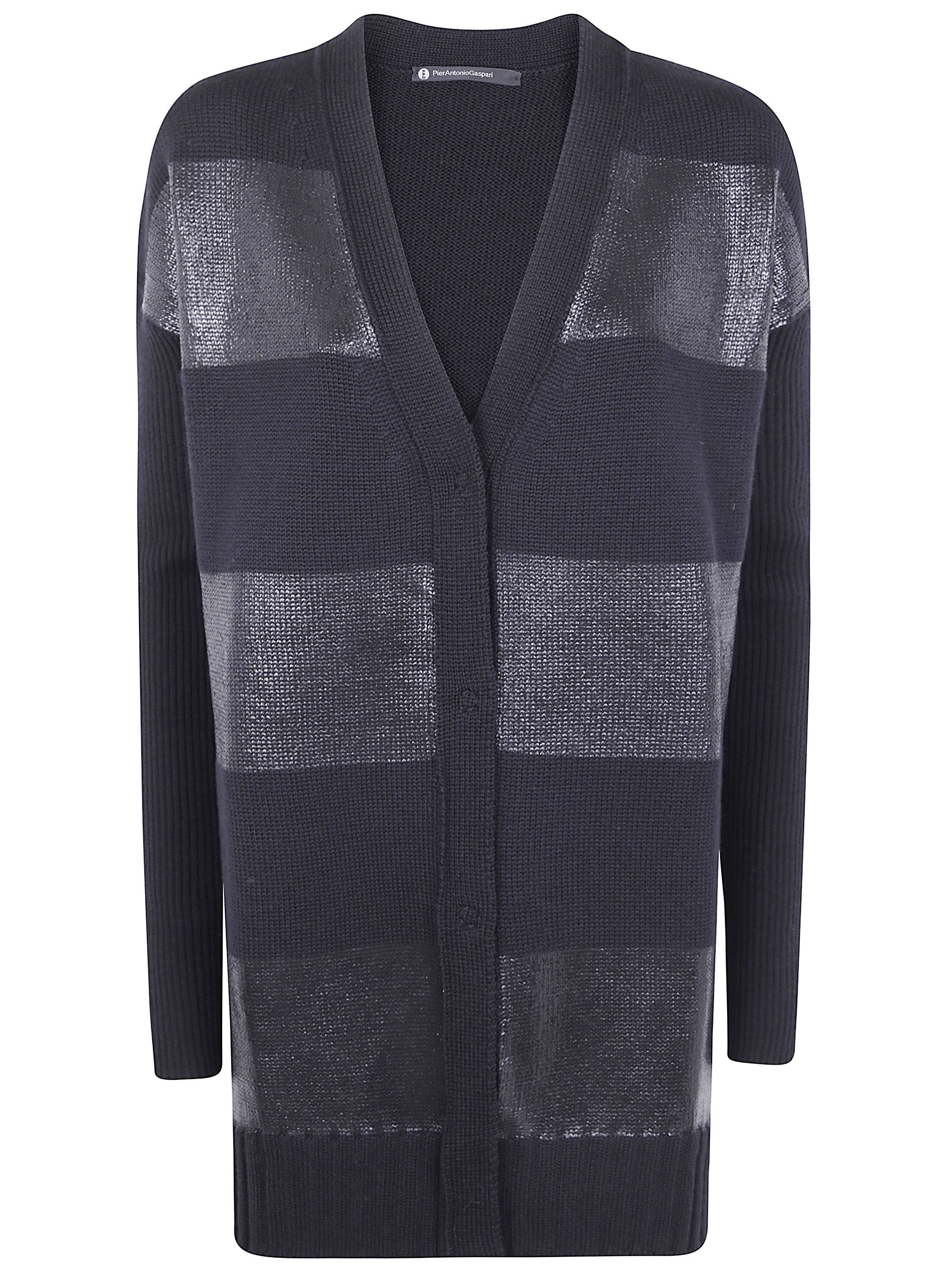 PIERANTONIO GASPARI Satin Stripes Cardigan