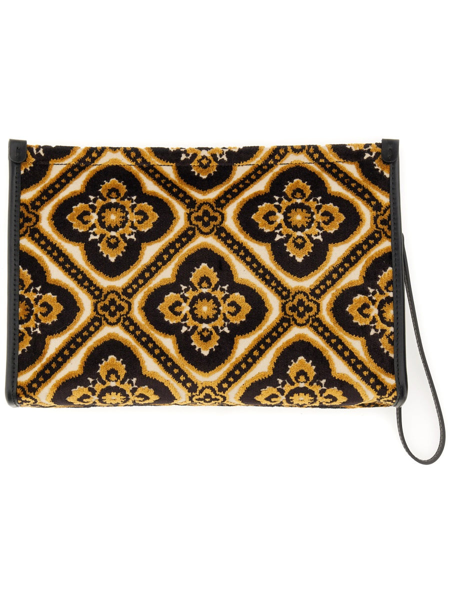 ETRO Large Paisley Print Pouch Handbag