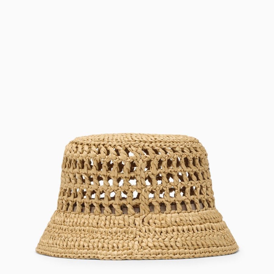 PRADA Raffia Bucket Hat