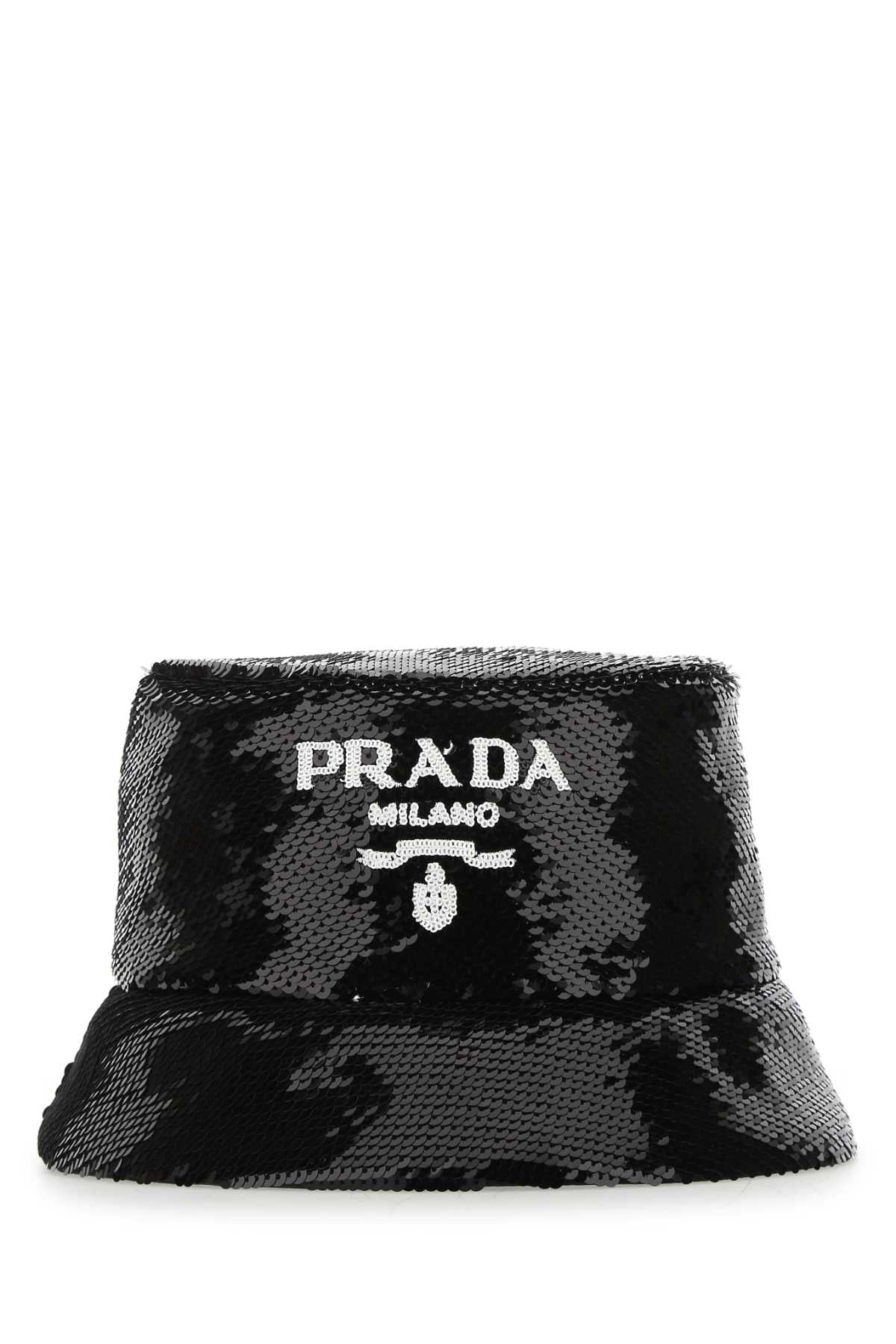 PRADA Mini Sequins Bucket Hat