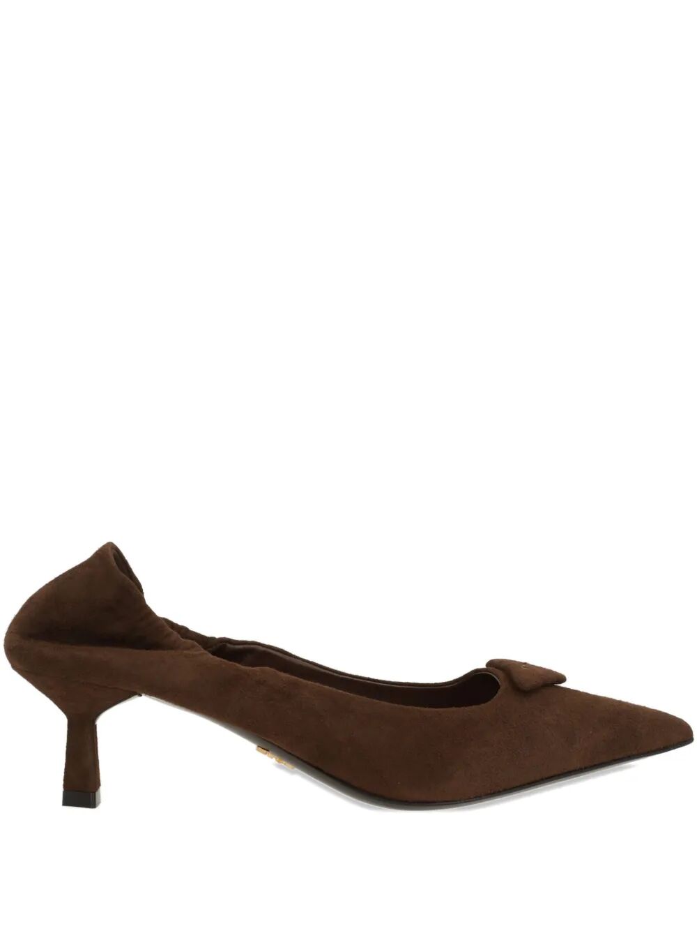 PRADA Suede Pumps with Elastic on the Heel - 5.5 cm