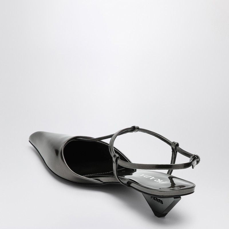 PRADA Slingback Pumps with Metal Buckle Strap
