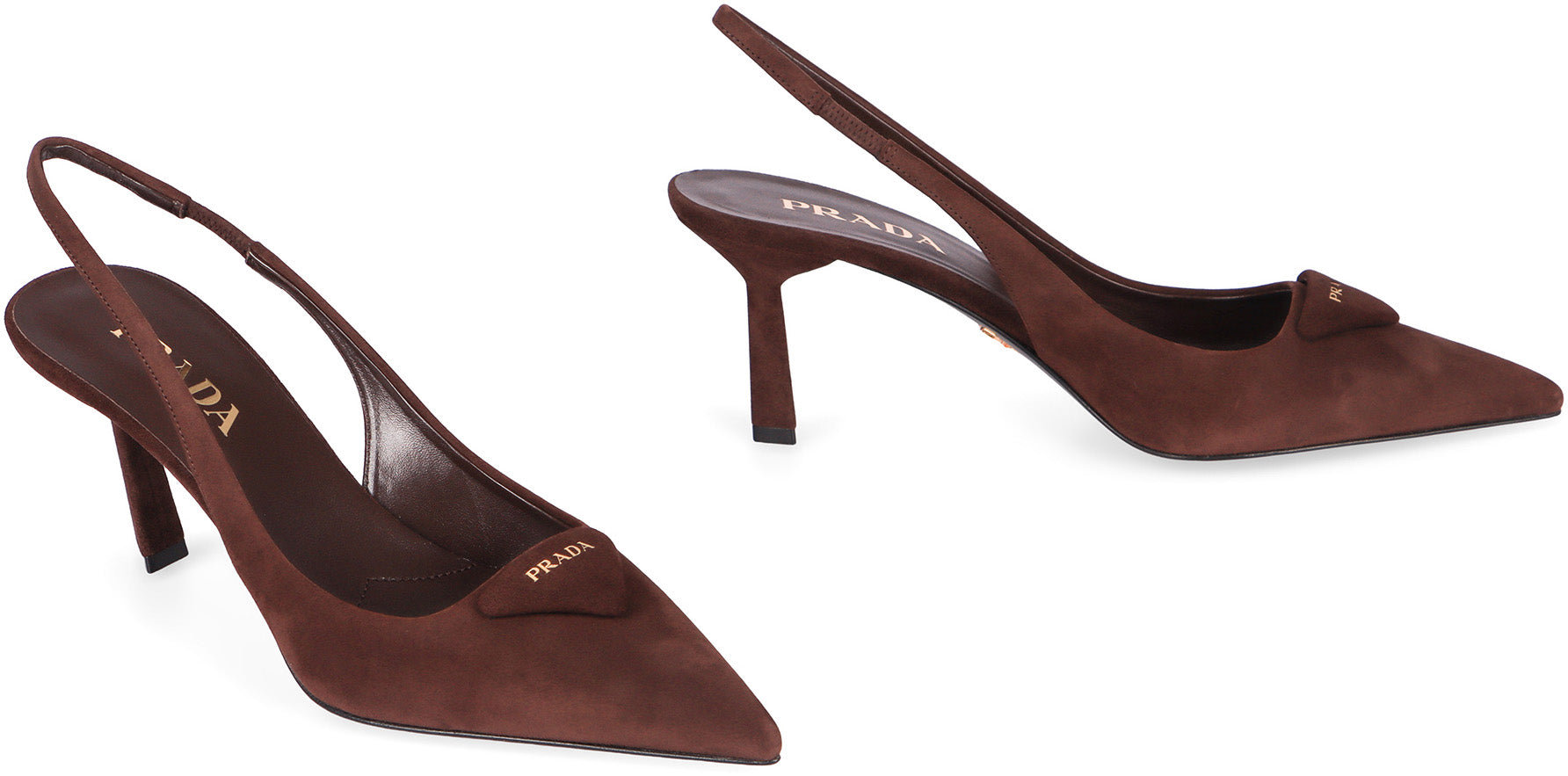 PRADA Suede Slingback Pumps