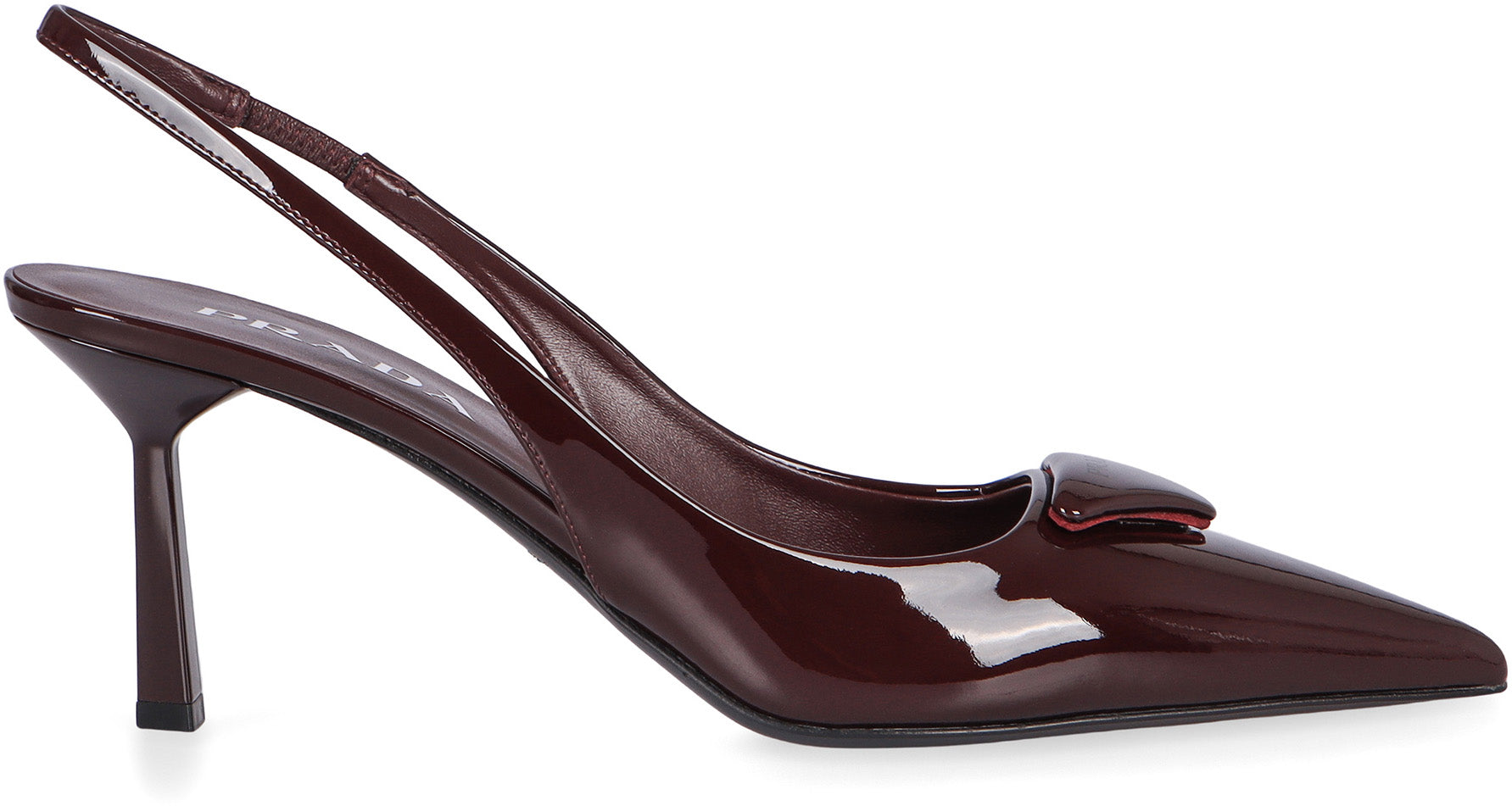 PRADA Patent Leather Slingback Pumps - Pointy Toe Design