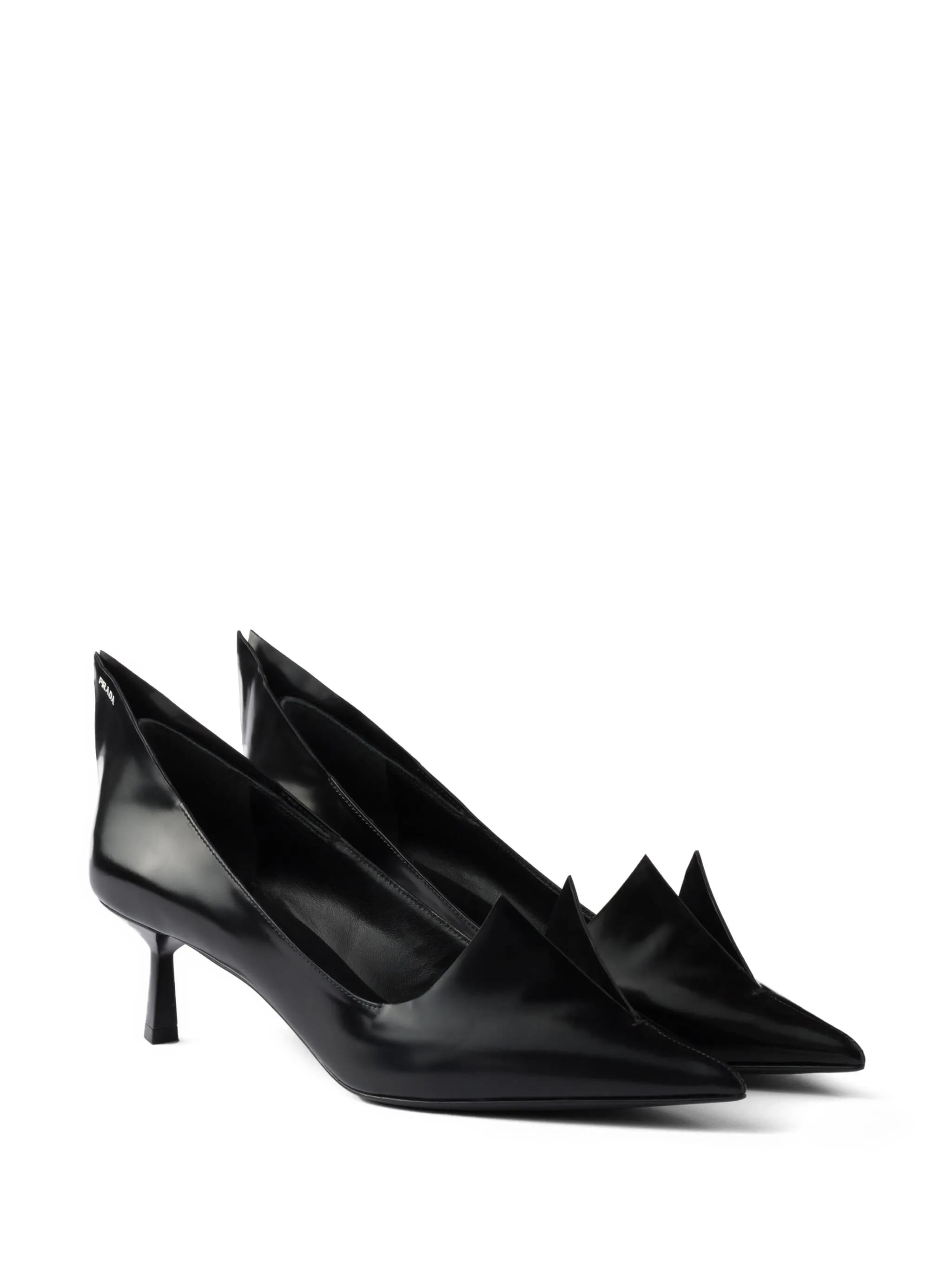PRADA Brushed Leather Women's Décolleté Pumps