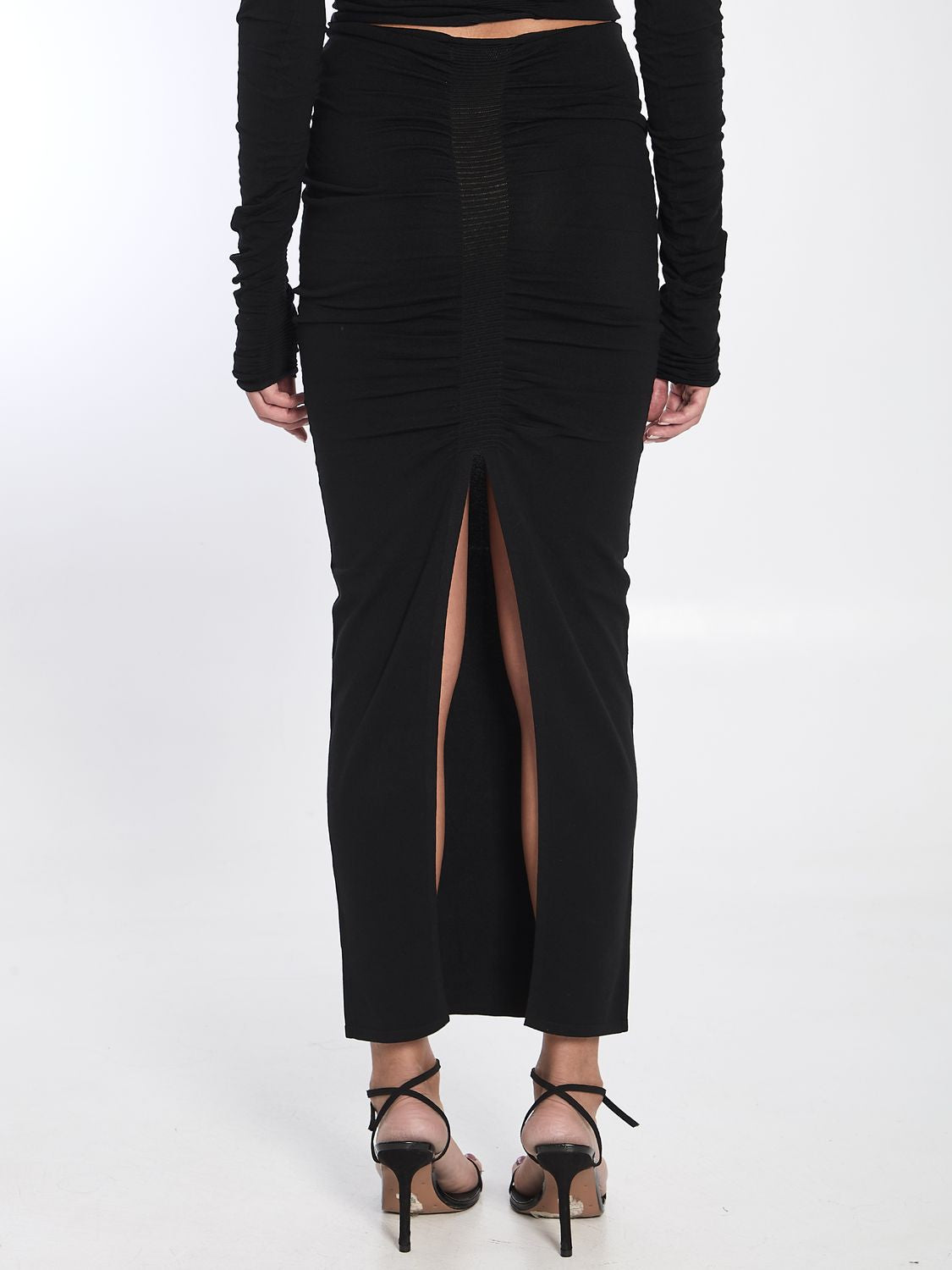 ALEXANDER WANG Ruched Maxi Skirt
