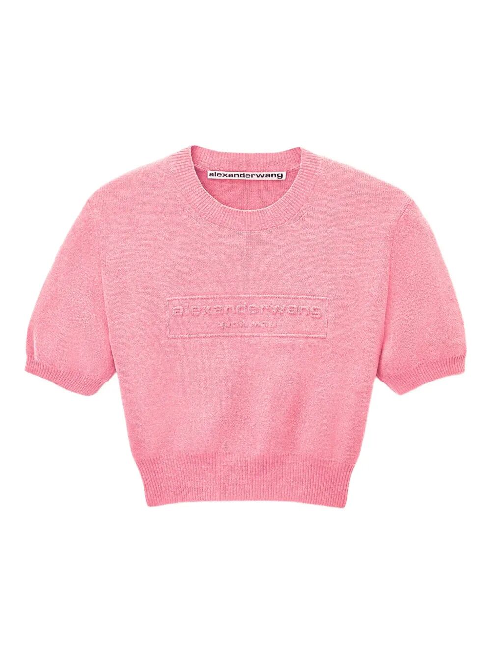 ALEXANDER WANG Chenille Pullover Mini in Cotton Blend with Logo