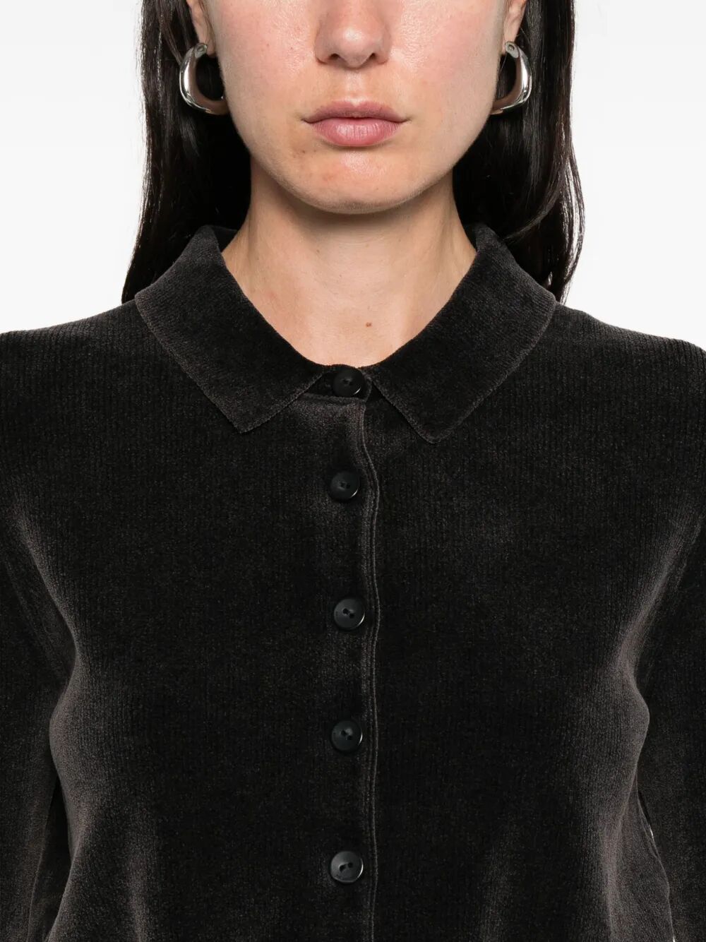 ALEXANDER WANG Button-Up Cardigan with Collar - Women