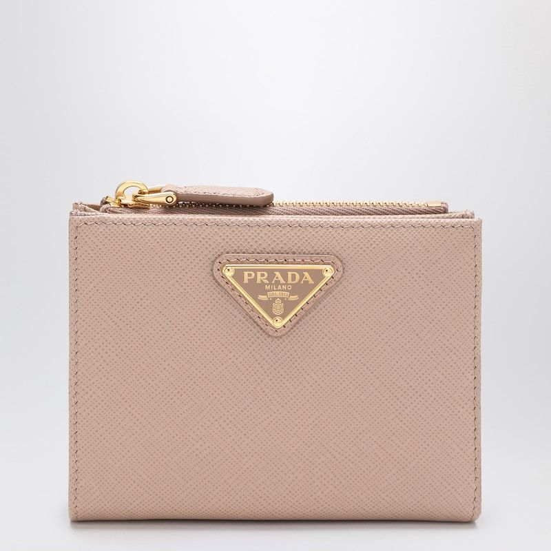 PRADA Mini Saffiano Leather Wallet