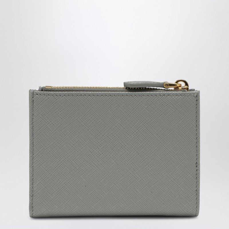 PRADA Mini Leather Wallet with Snap Closure