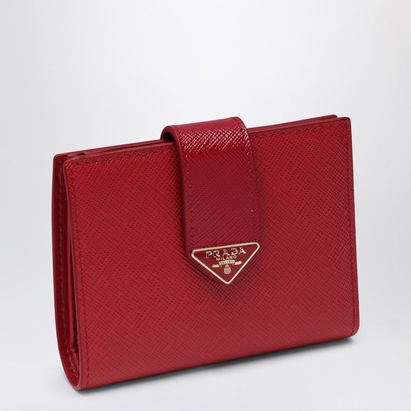 PRADA Mini Saffiano Leather Wallet