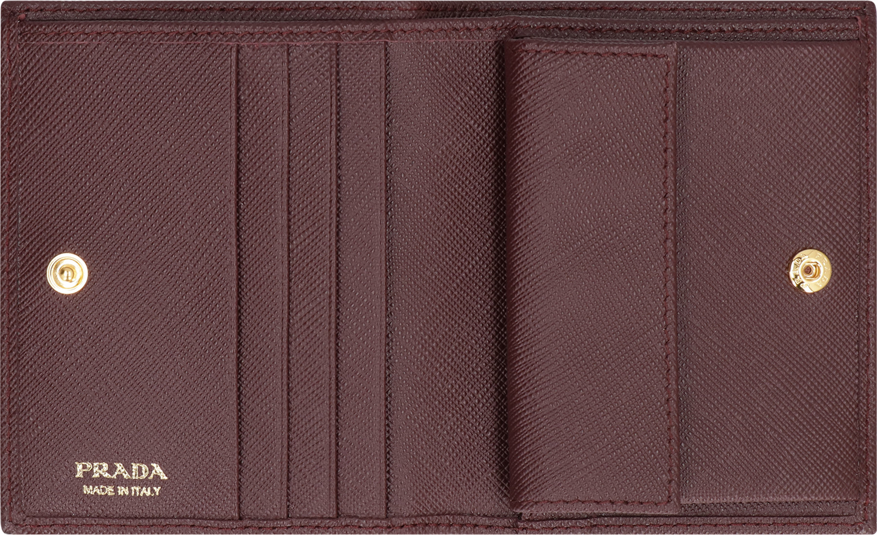 PRADA Mini Saffiano Leather Wallet