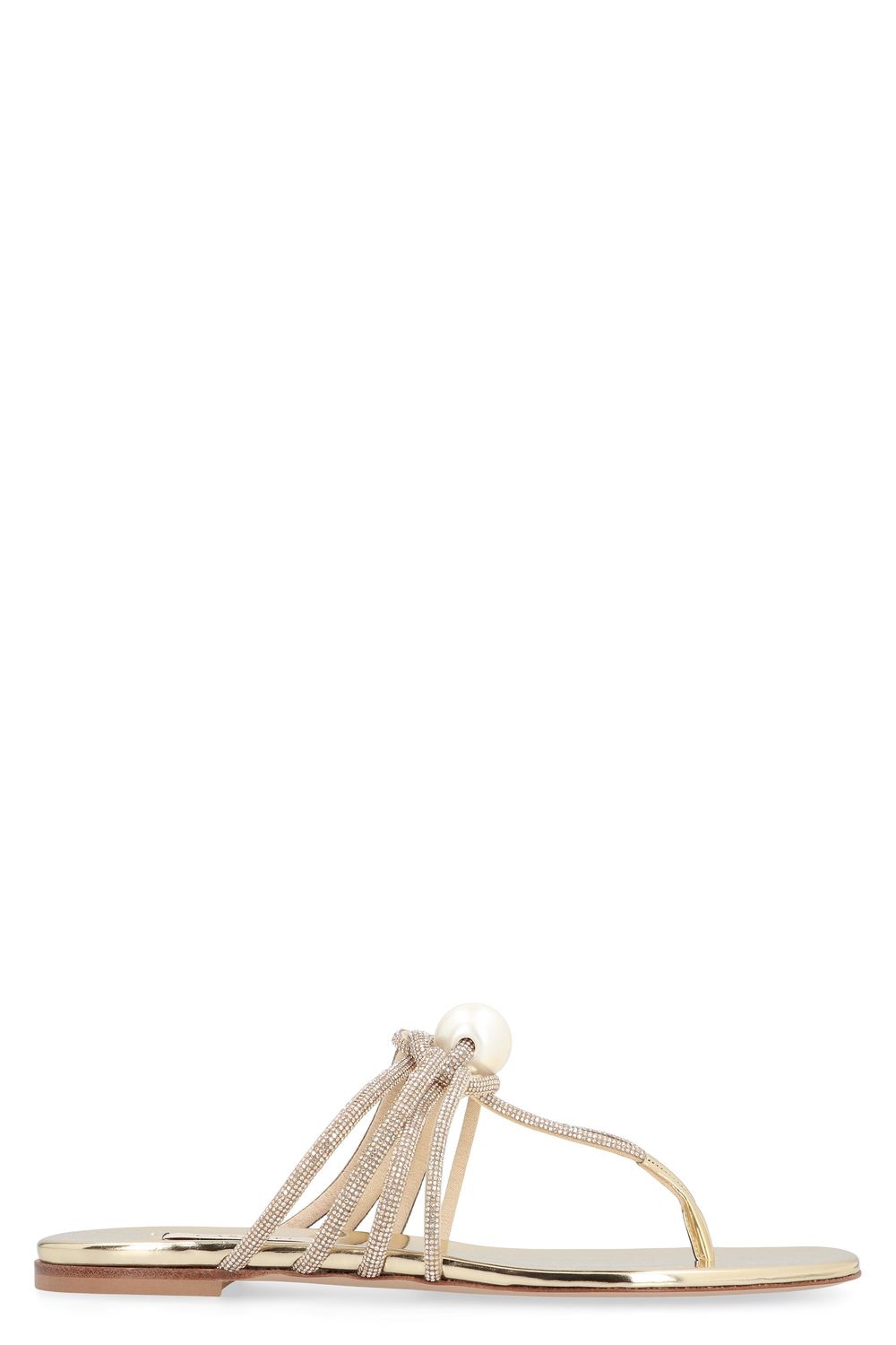 CASADEI Elegant Strass Upper Flat Sandals for Women