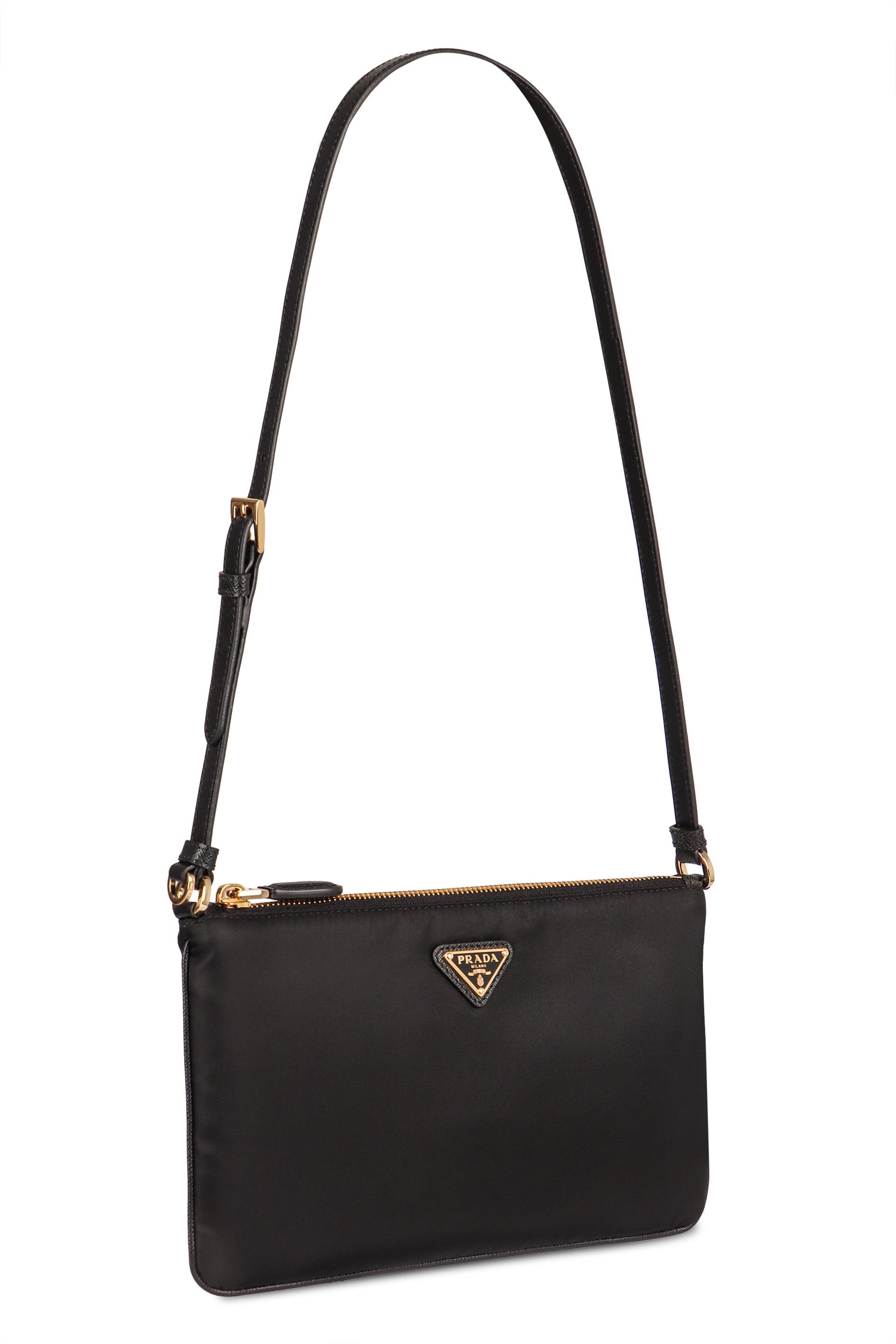 PRADA Mini Top Handle Pouch Handbag