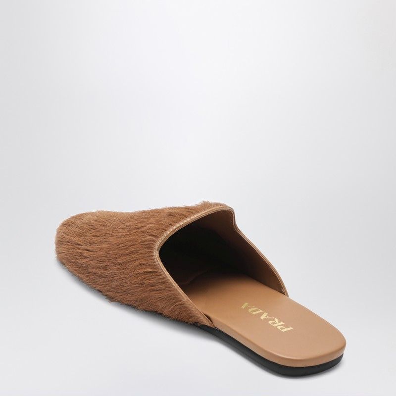 PRADA Furry-Effect Mini Clogs for Women