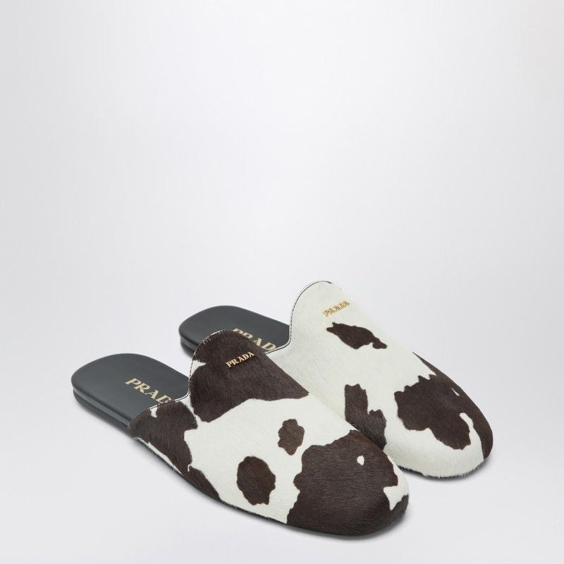 PRADA Stylish Flat Sandals with Animal Print for Women