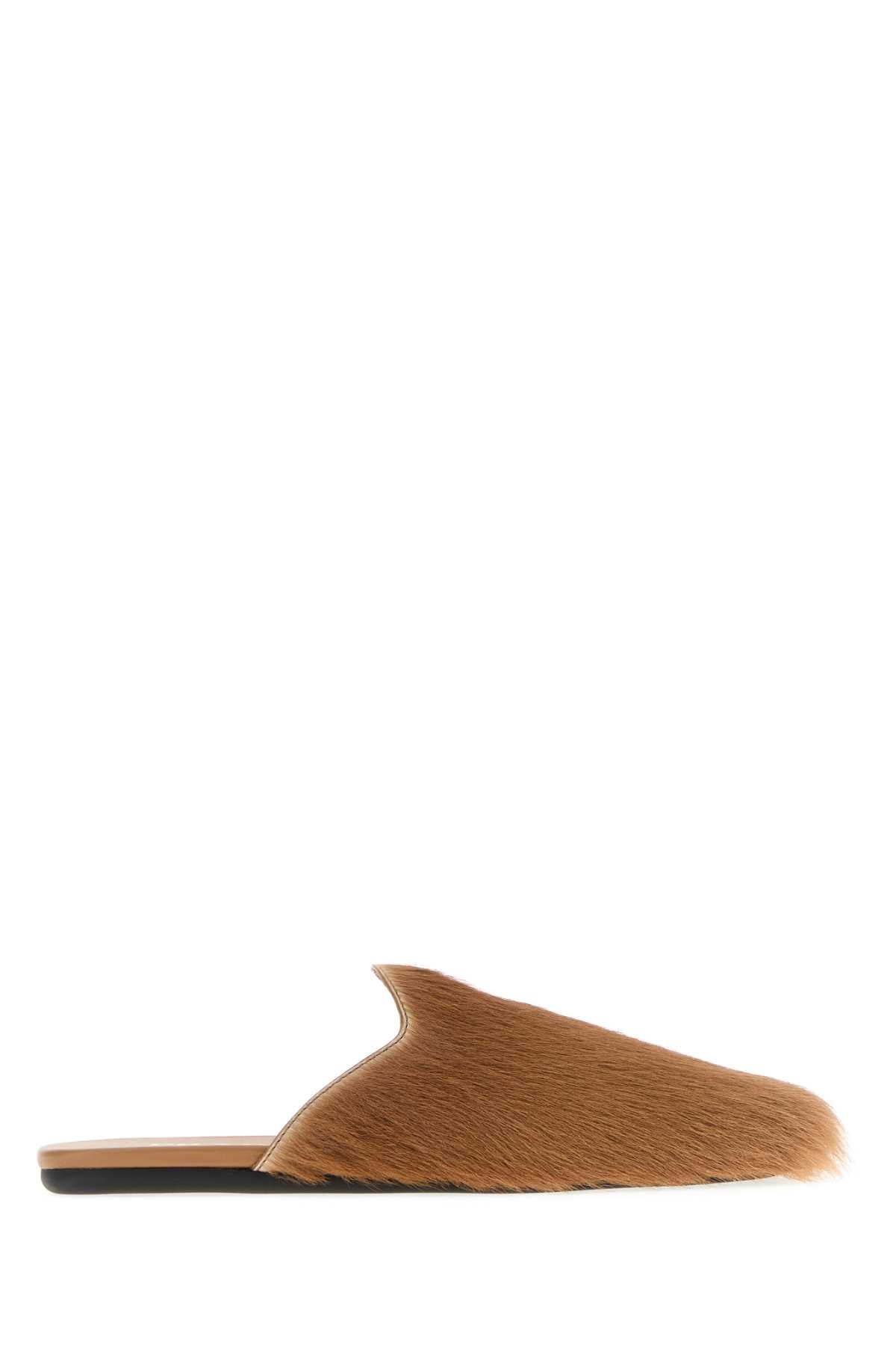 PRADA 100% Leather Hair Slippers for Women