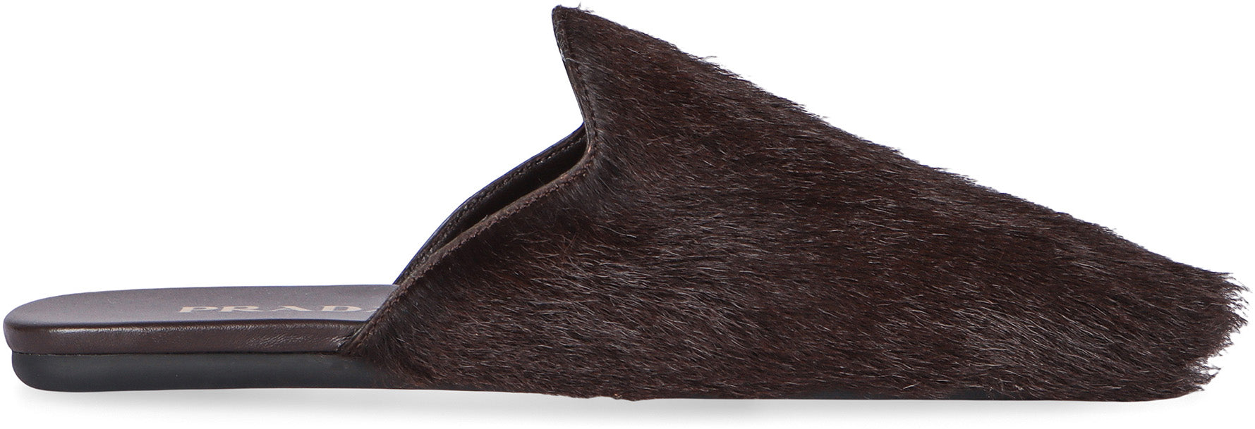 PRADA Luxe Fur Leather Flats for Women