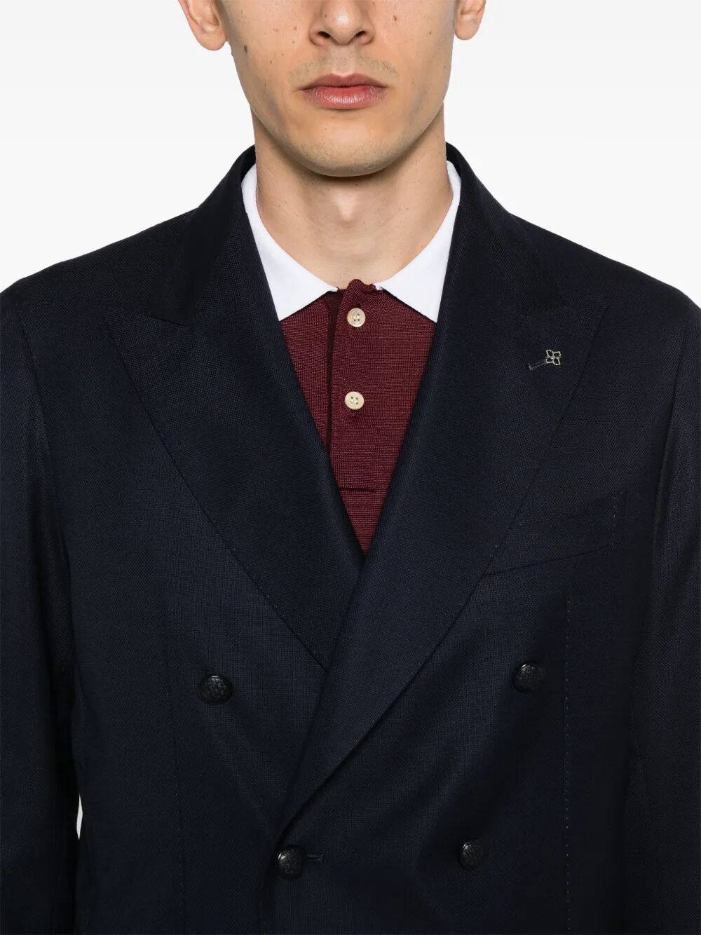 TAGLIATORE Double-Breasted Virgin Wool Jacket