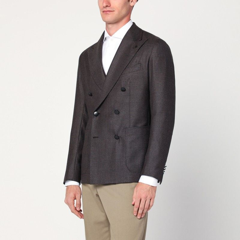 TAGLIATORE Men's Wool Double-Breasted Jacket - FW25