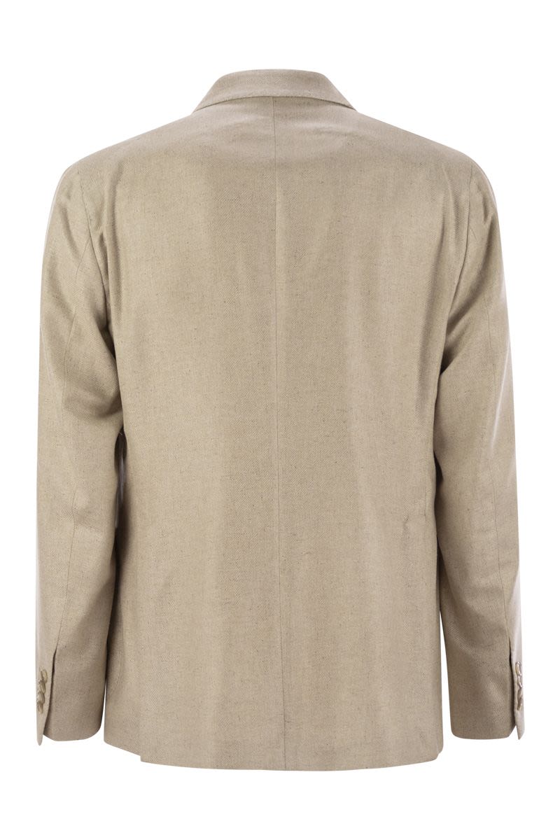 TAGLIATORE Double-Breasted Silk Jacket for Men