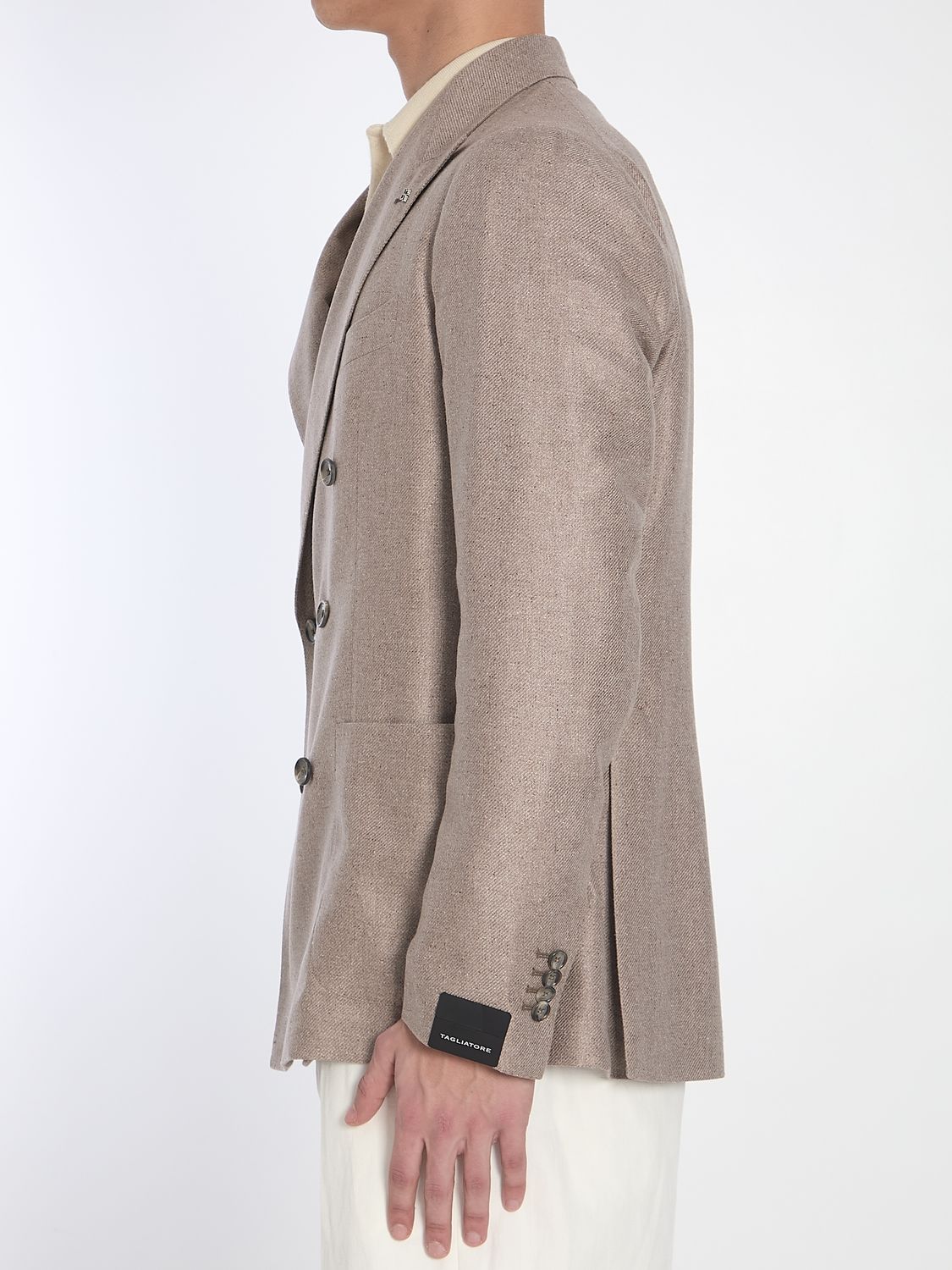 TAGLIATORE Double-Breasted Silk Jacket (IT 52)