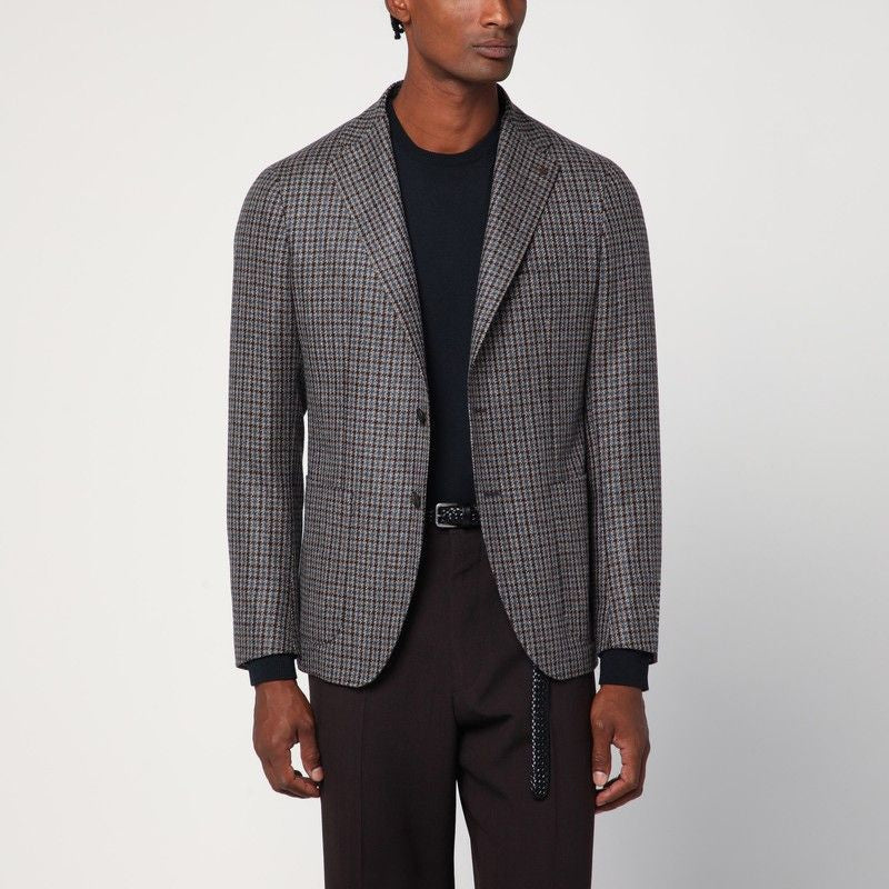 TAGLIATORE Patterned Single-Breasted Jacket for Men - FW25