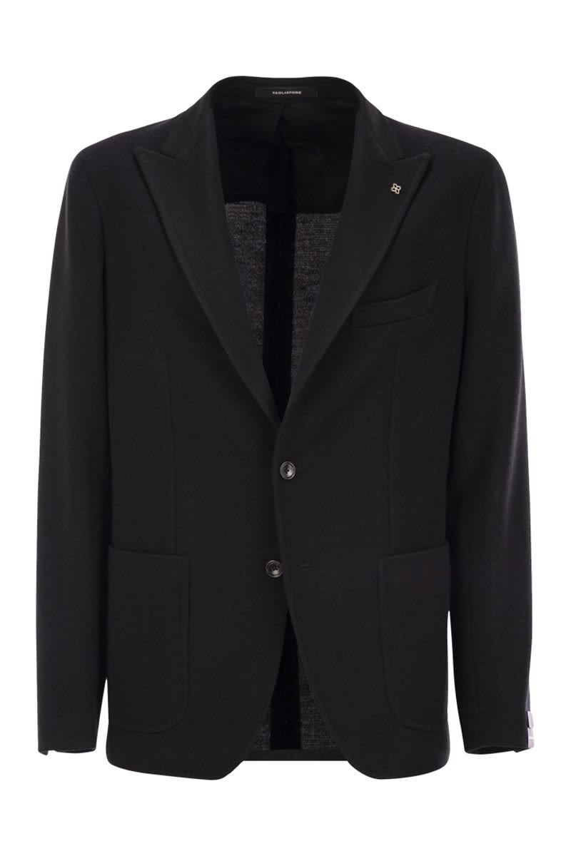 TAGLIATORE Virgin Wool Blend Jacket for Men - Regular Fit