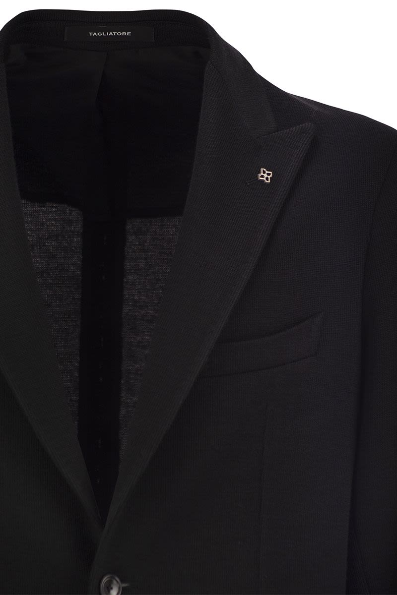 TAGLIATORE Virgin Wool Blend Jacket for Men - Regular Fit