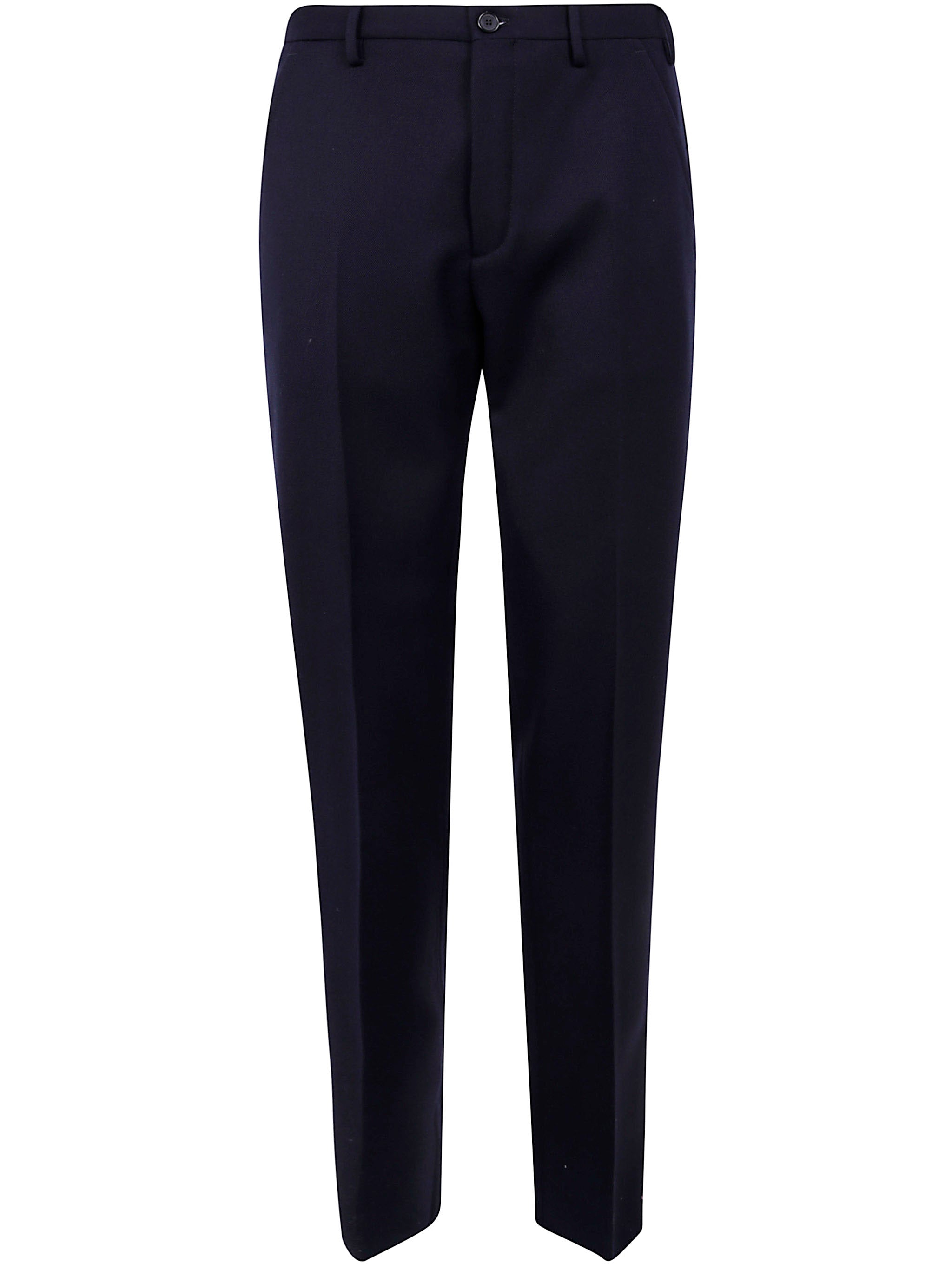 INCOTEX Straight Fit Wool Trousers for Men