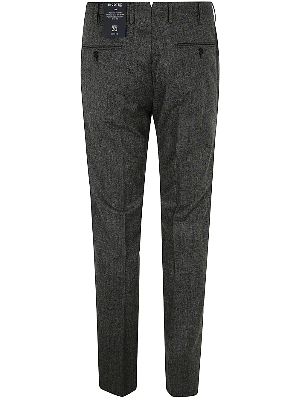 INCOTEX Men's Virgin Wool Trousers for FW24