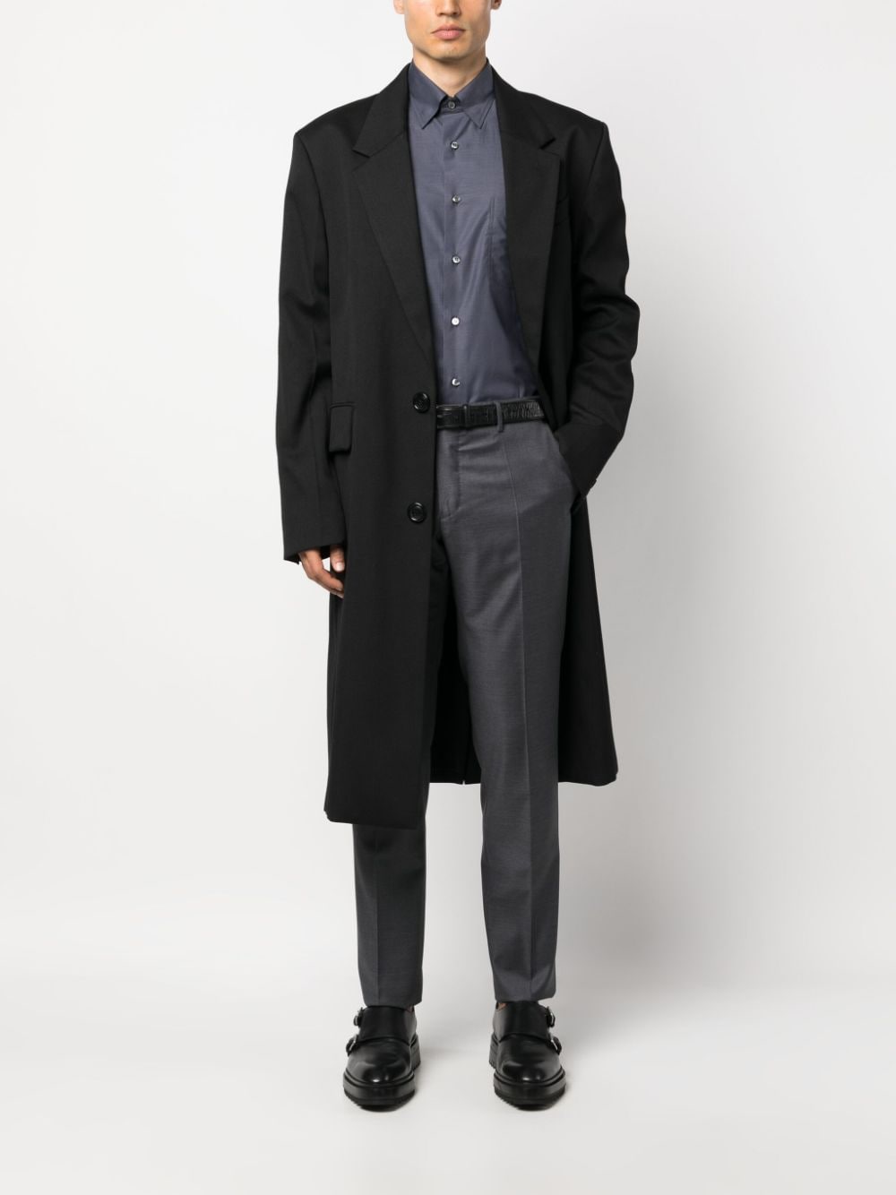 INCOTEX Classic Wool Trousers for Men in Mini Fit