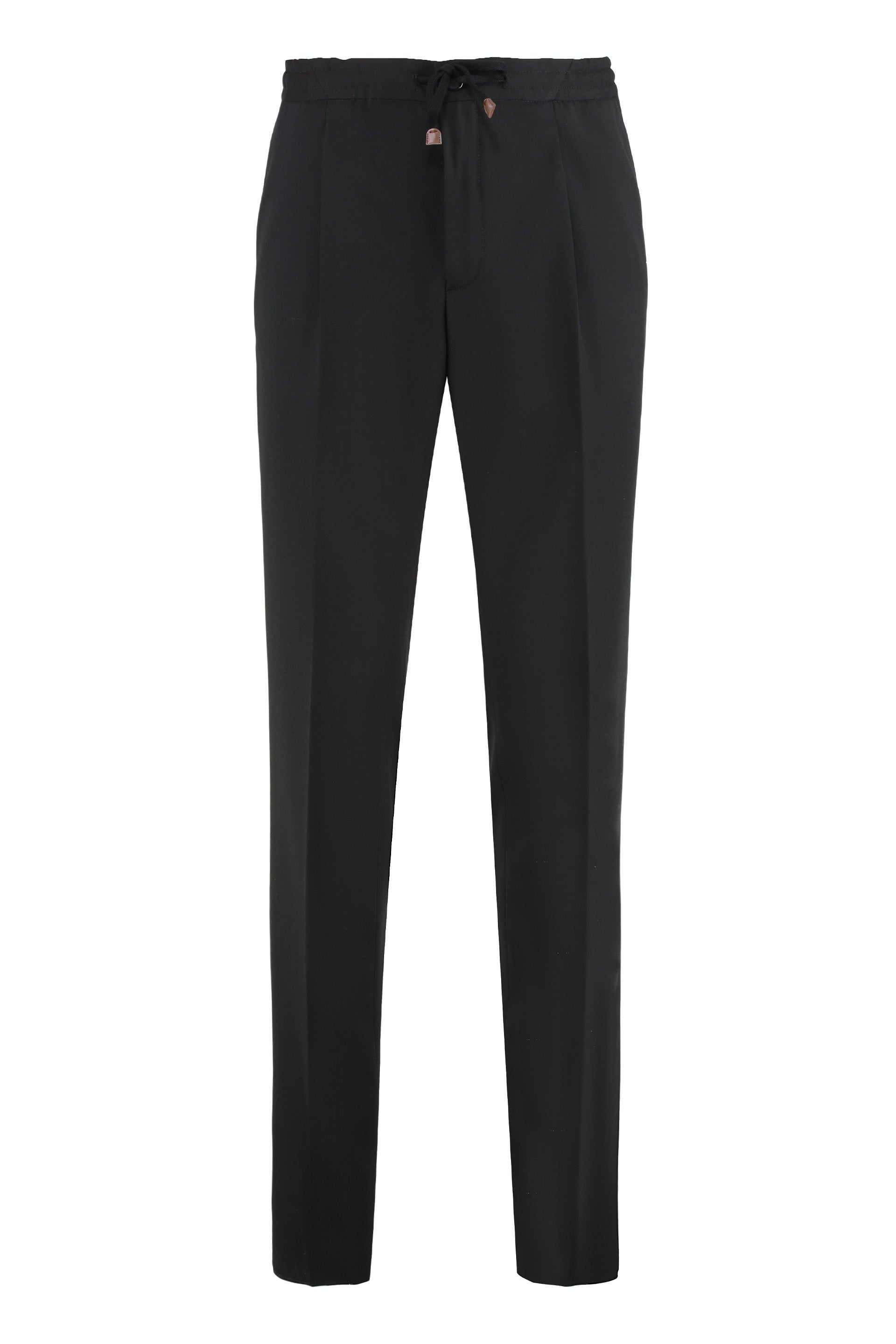 SLOWEAR Tapered Fit Wool Pants - Ankle Length
