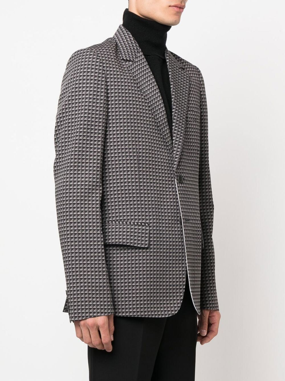 VALENTINO Men's Mini Fitted Wool Jacket