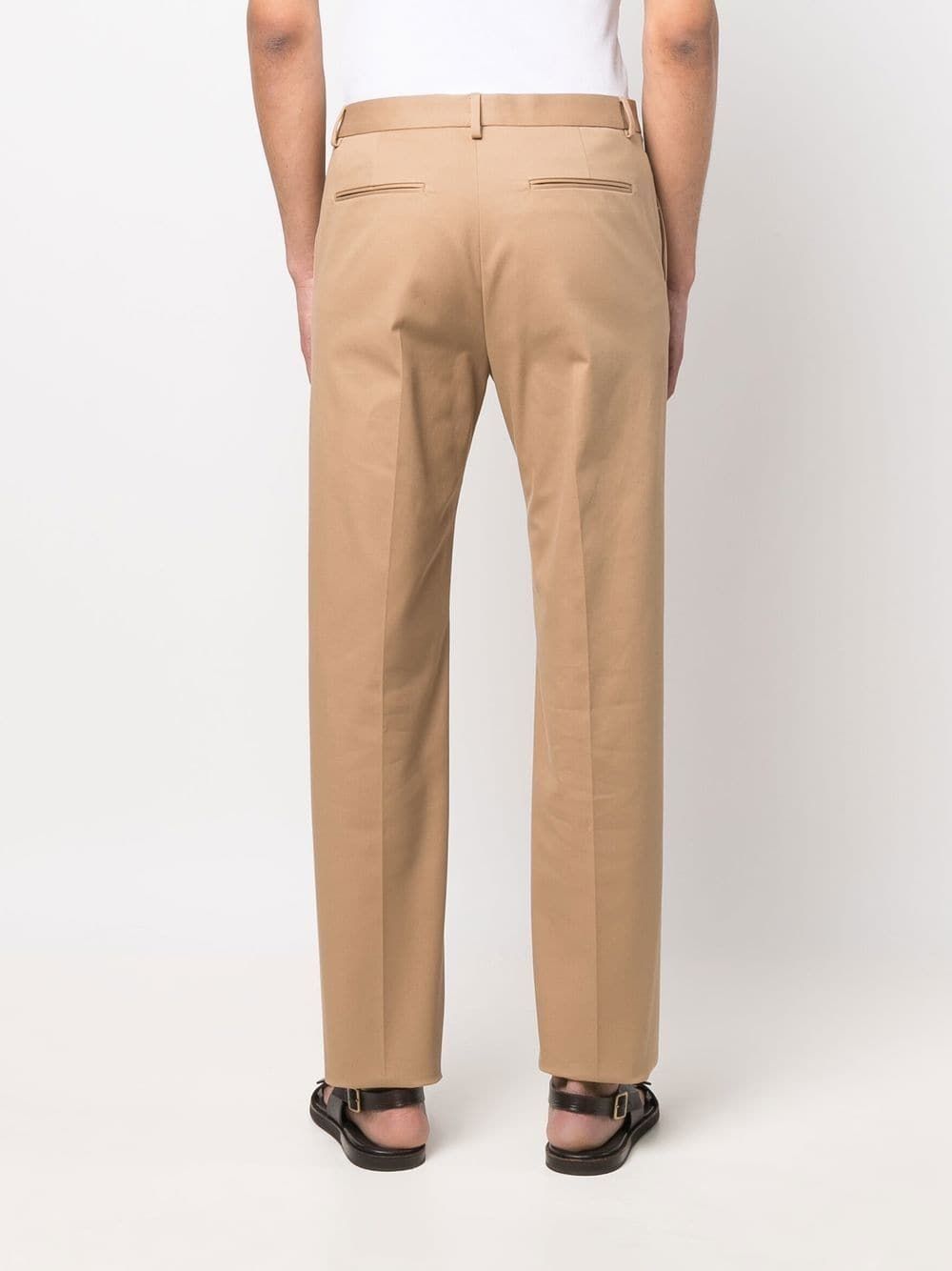VALENTINO Fitted Cotton Gabardine Pants for Men