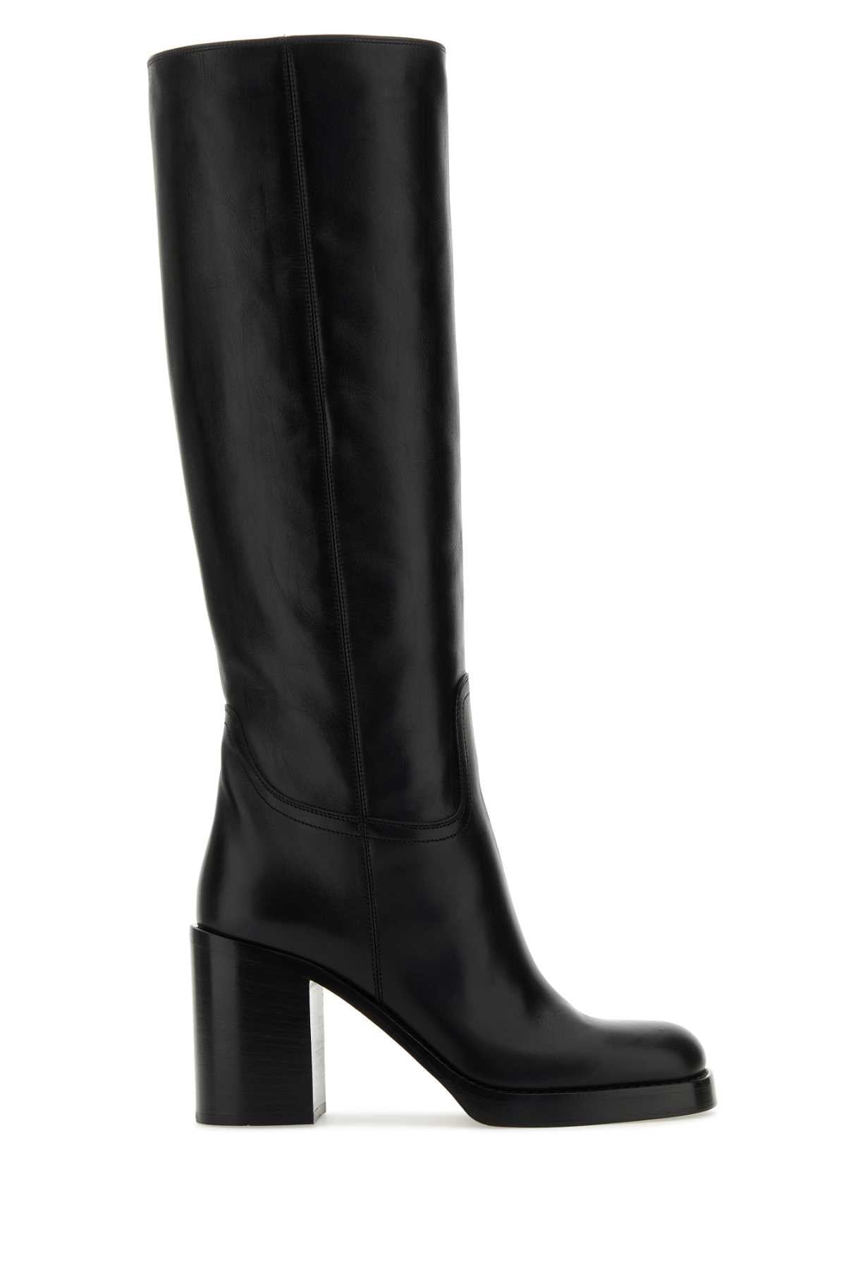PRADA Chic Leather Ankle Boots for Women