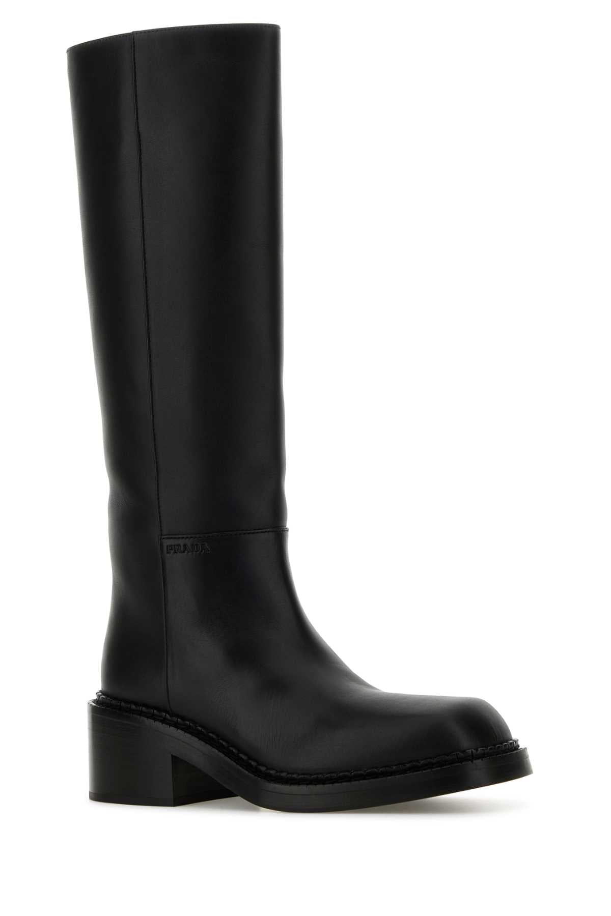 PRADA Chic Leather Ankle Boots for Women