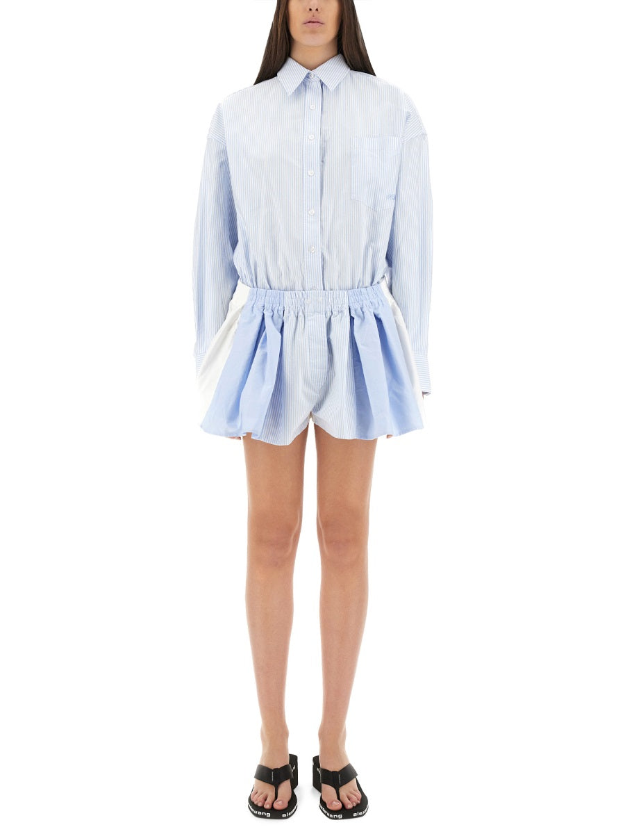 ALEXANDER WANG Stylish Pleated Playsuit for Women