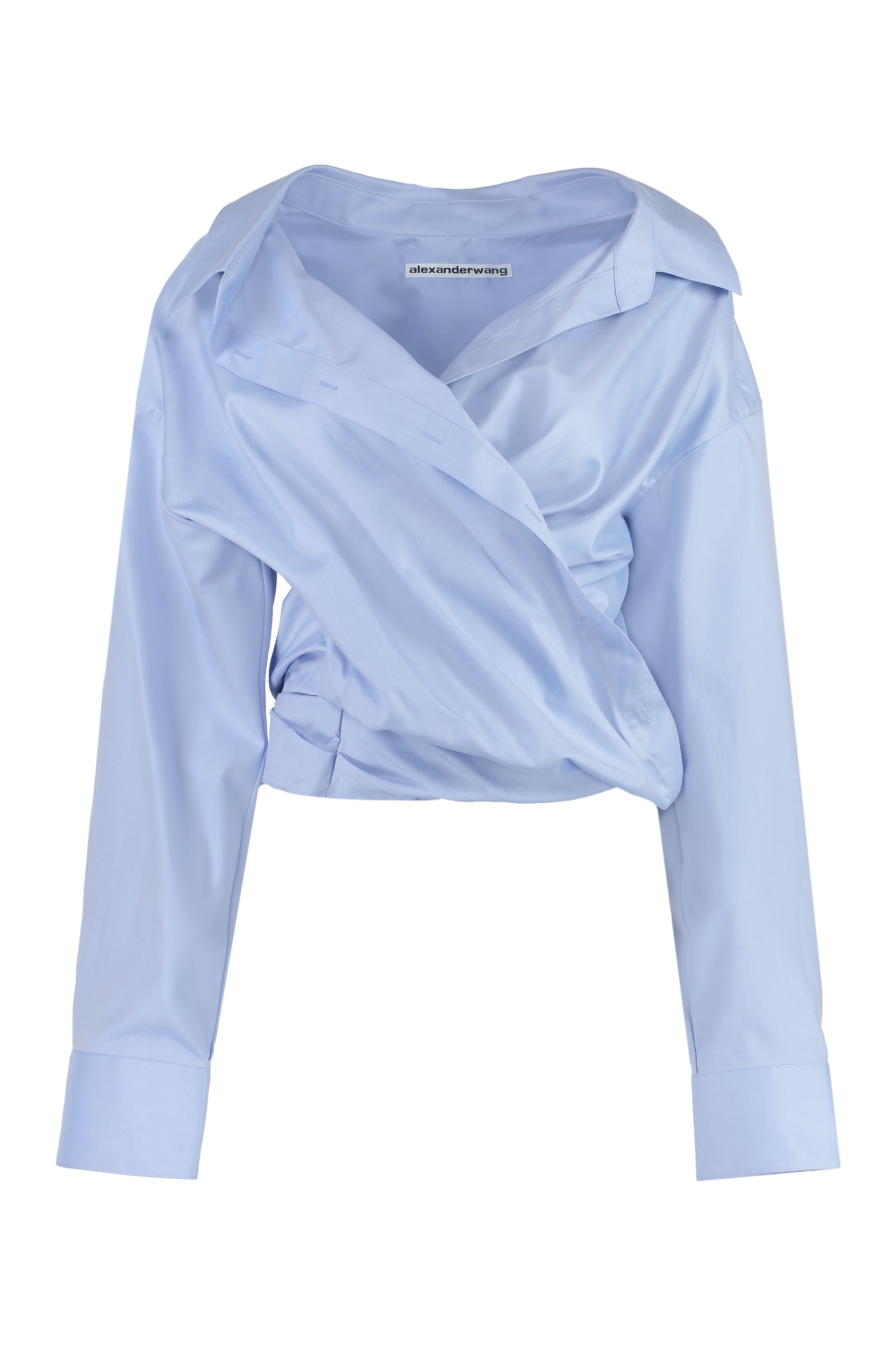 ALEXANDER WANG Draped Shirt - Regular Fit, Size 2