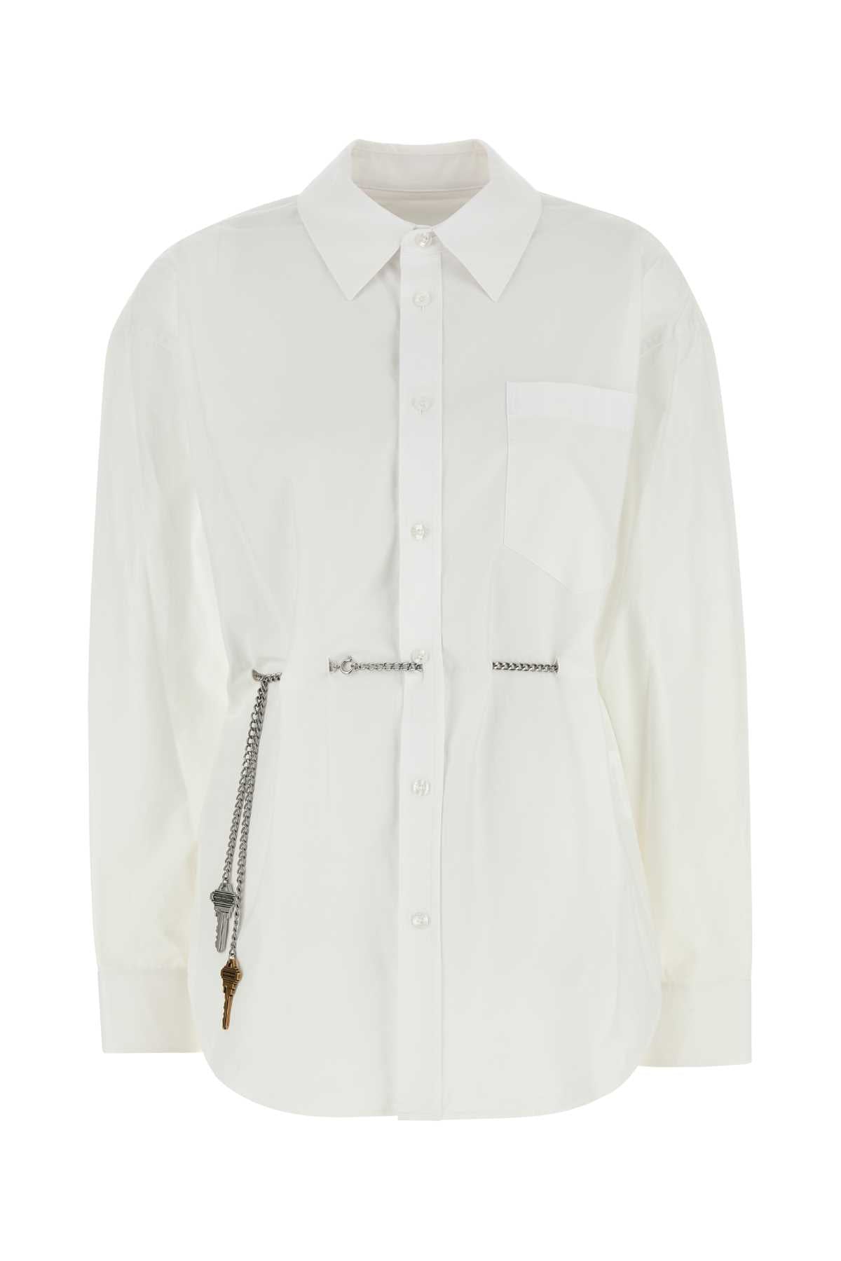 ALEXANDER WANG Chic Button-Up Shirt with Waist Chain for Women