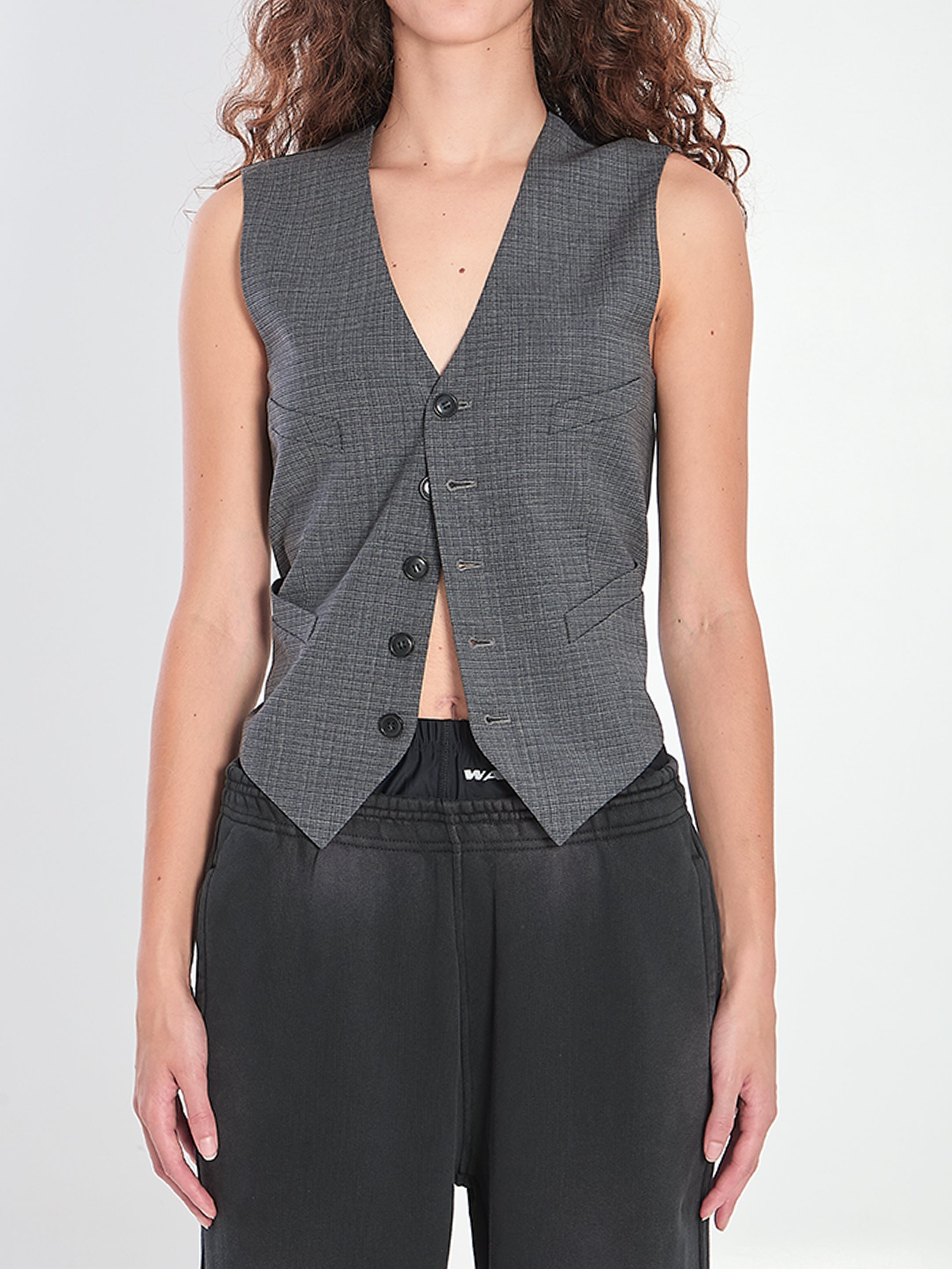ALEXANDER WANG Chain-Accented Wool Vest