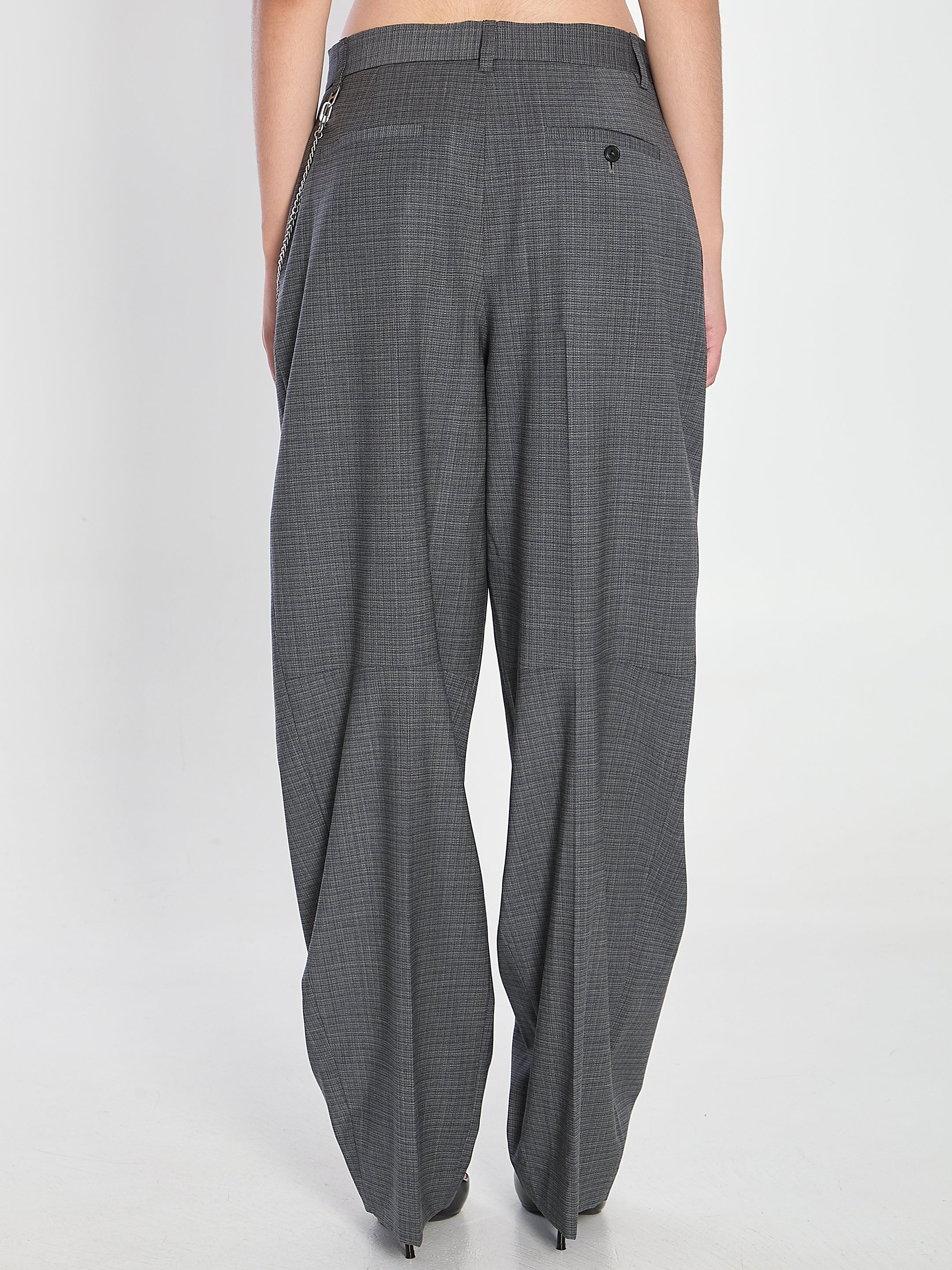 ALEXANDER WANG Mid-Rise Trousers with Chain Detail