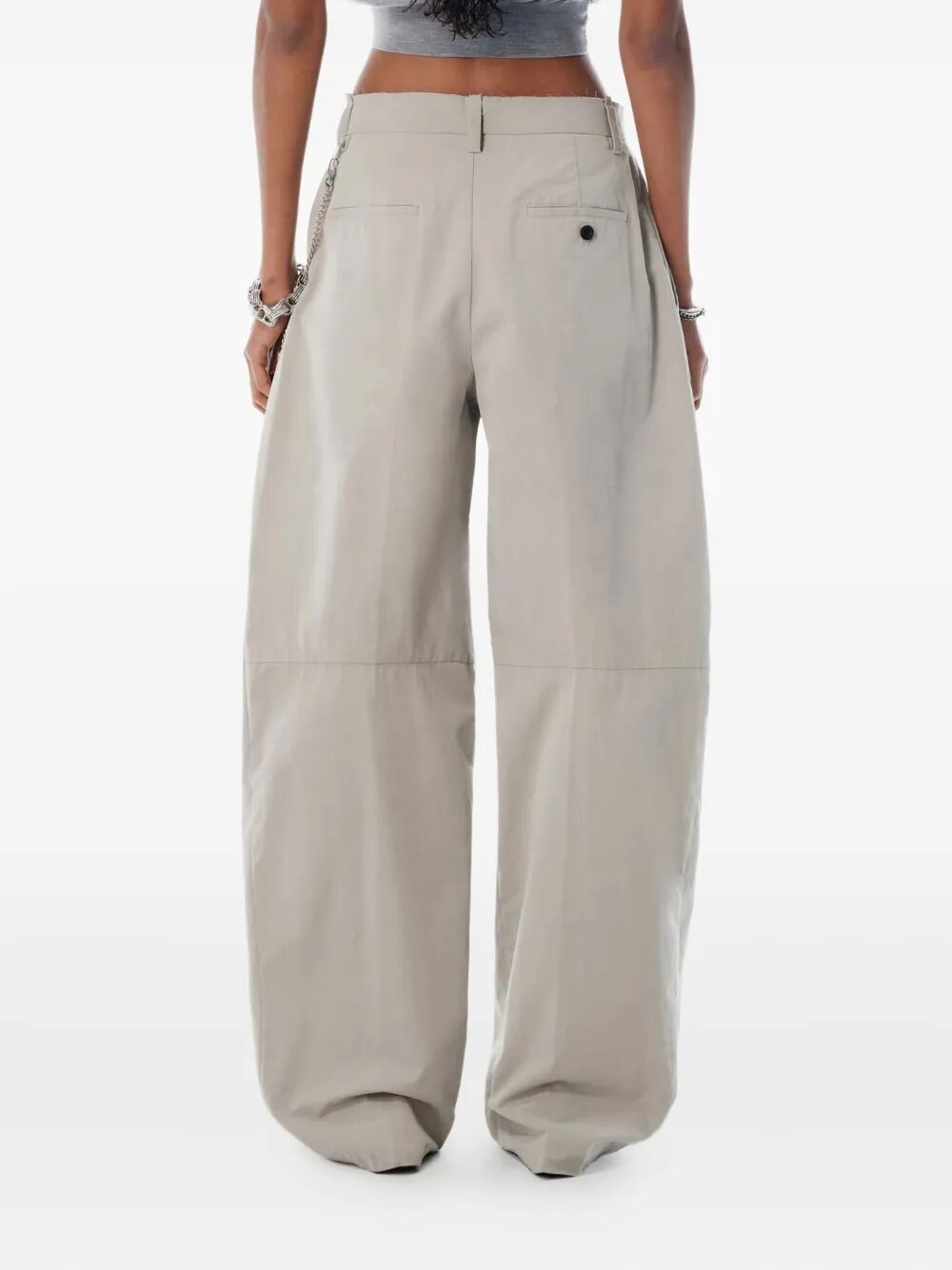 ALEXANDER WANG Cotton Blend Balloon Leg Trousers
