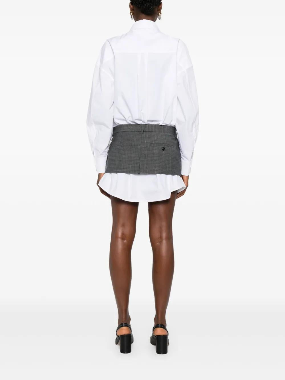 ALEXANDER WANG Pre-Styled Mini Shirt Dress with Chain