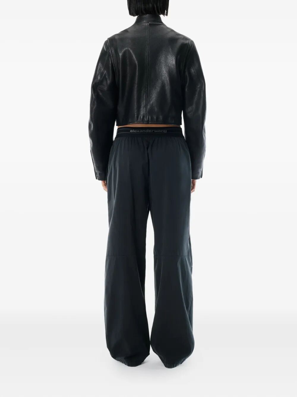 ALEXANDER WANG Mid Rise Pleated Knee Pant
