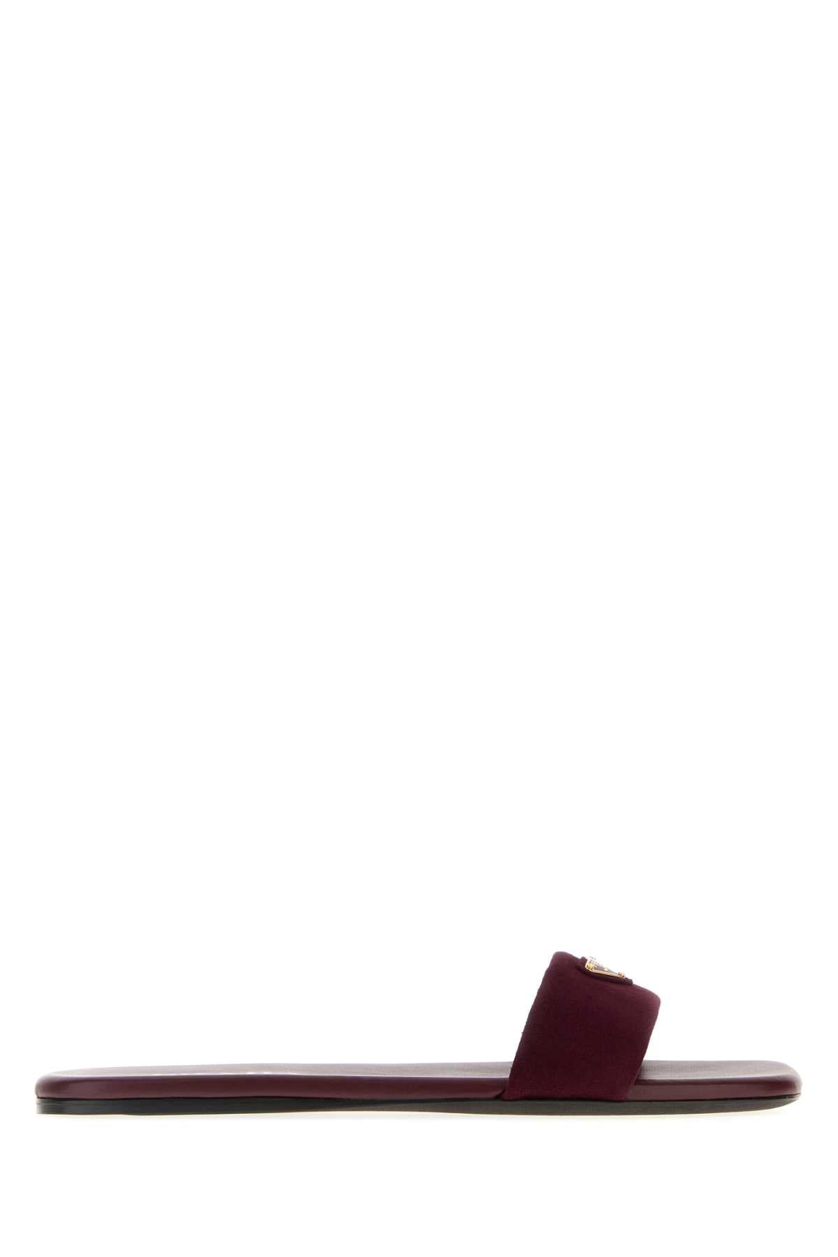 PRADA Suede Slippers for Women - FW25 Collection