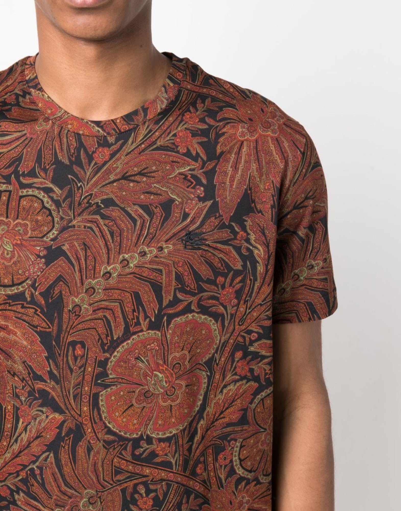 ETRO Paisley Print Short Sleeve T-Shirt