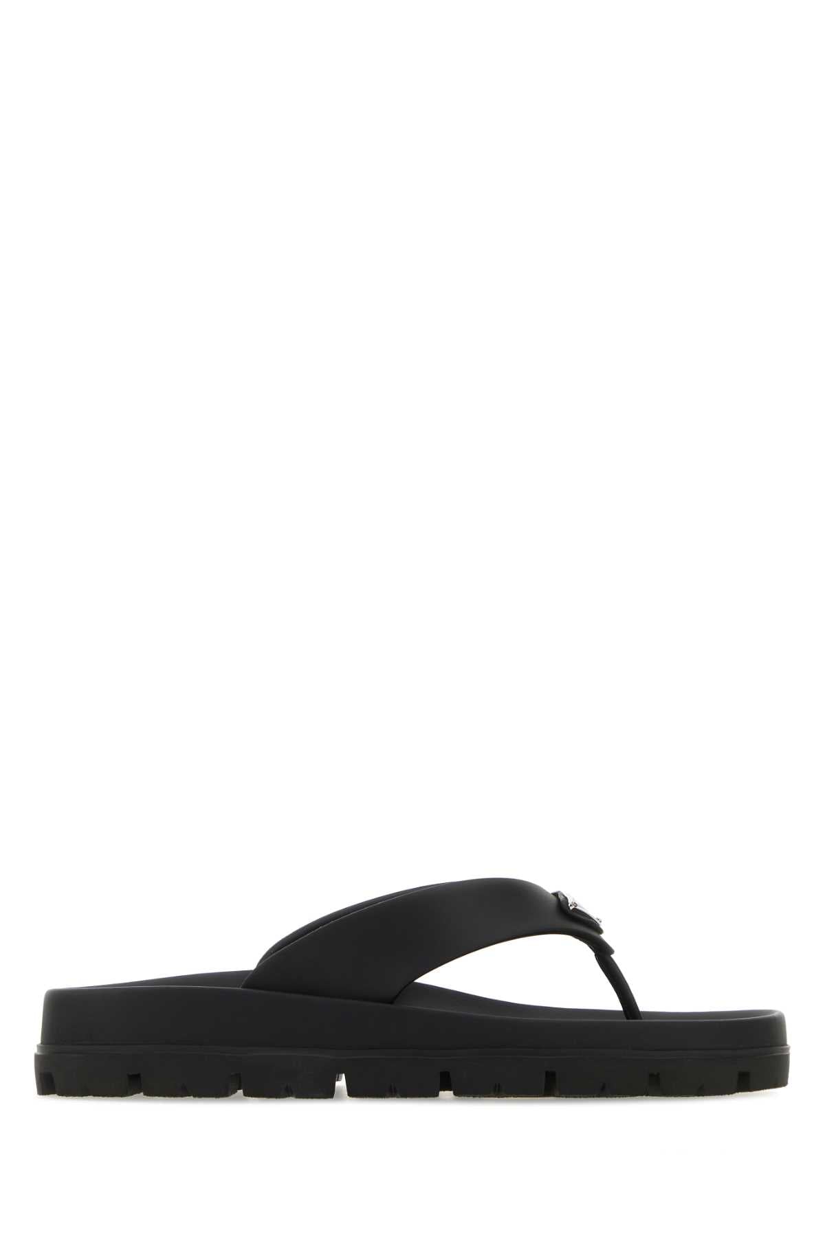 PRADA Comfortable Rubber Thong Slippers for Women